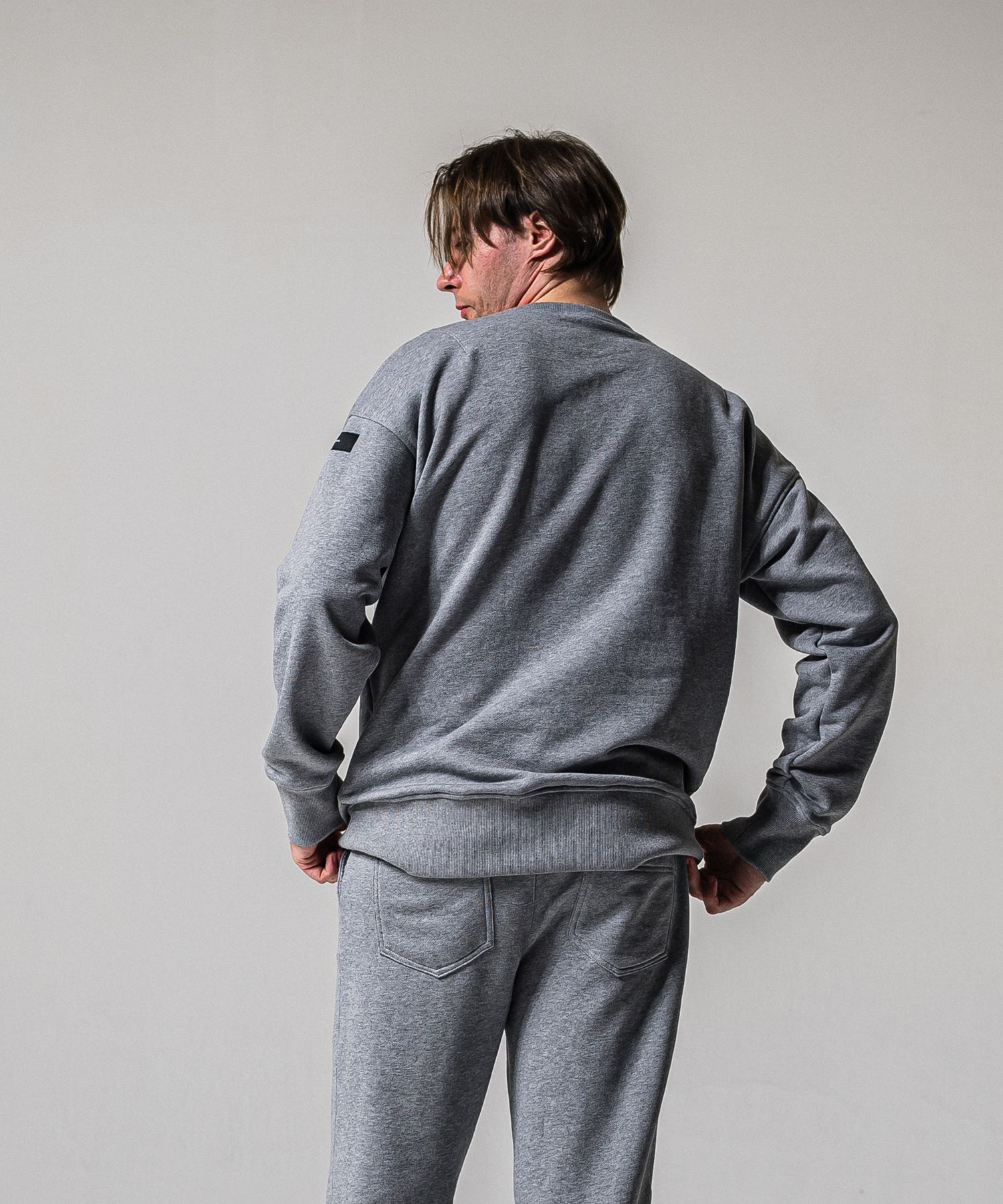 HF URAKE COLLEGE DROP TRAINER / RC39-C-002 / 高機能スウェットトレーナー / グレー (1月中旬入荷予定)