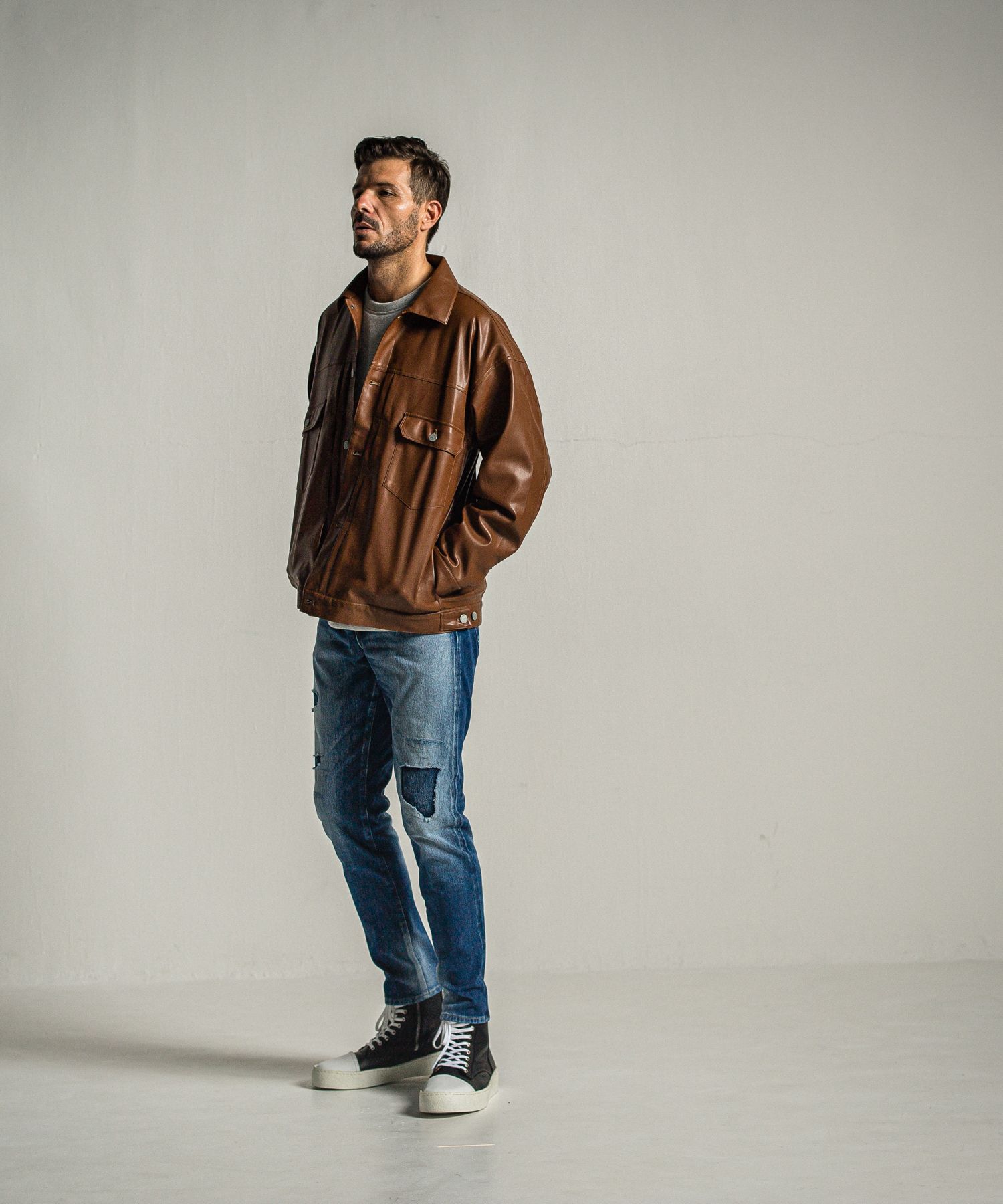 MICK DENIM JERSEY / RC34-ST-020 / デニムジャージテーパードパンツ / インディゴユーズド
