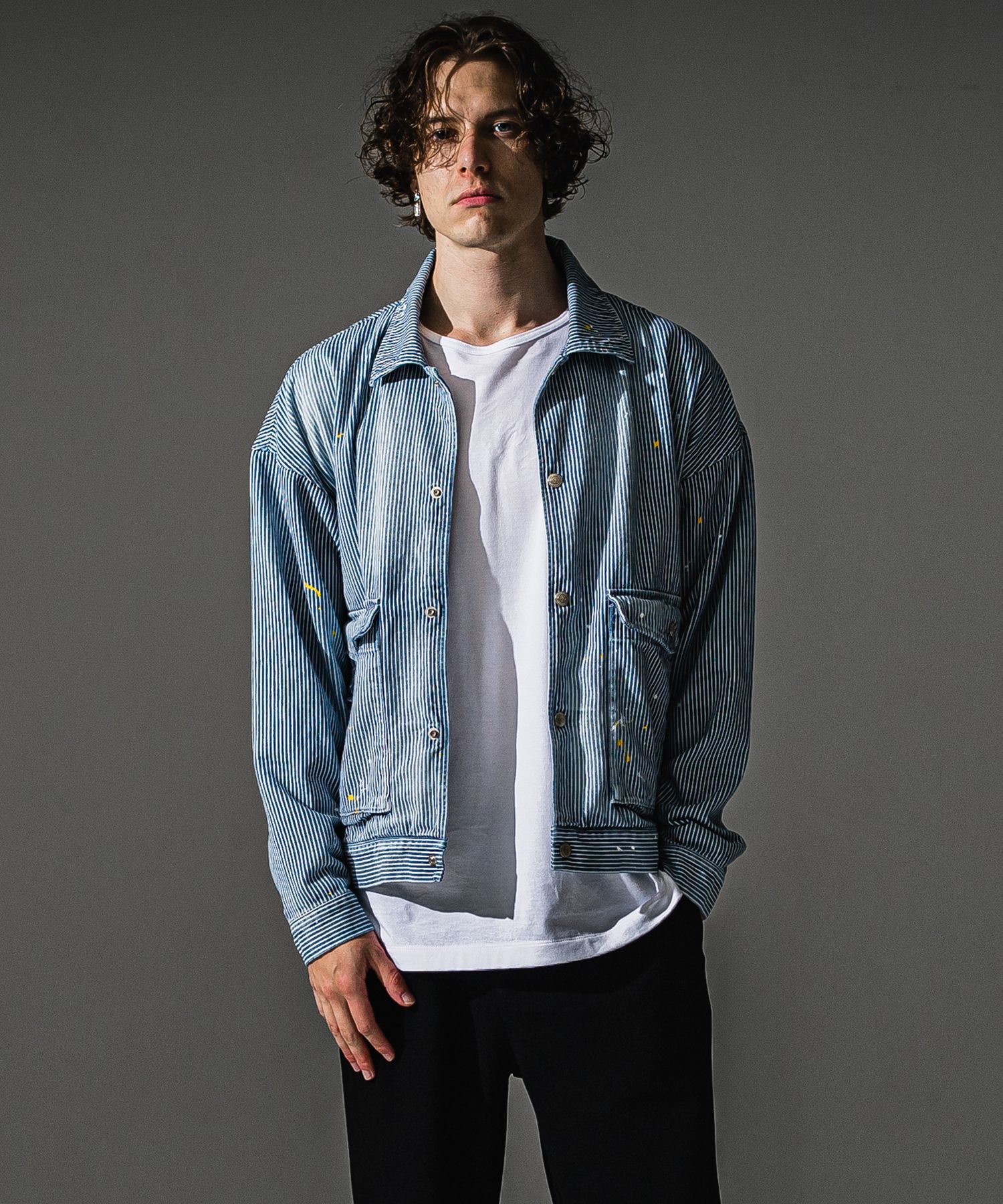 LDENIM AG FLIGHT JACKET / RC41-JK-001 / デニムフライトジャケット / ヒッコリー (8月中旬入荷予定)
