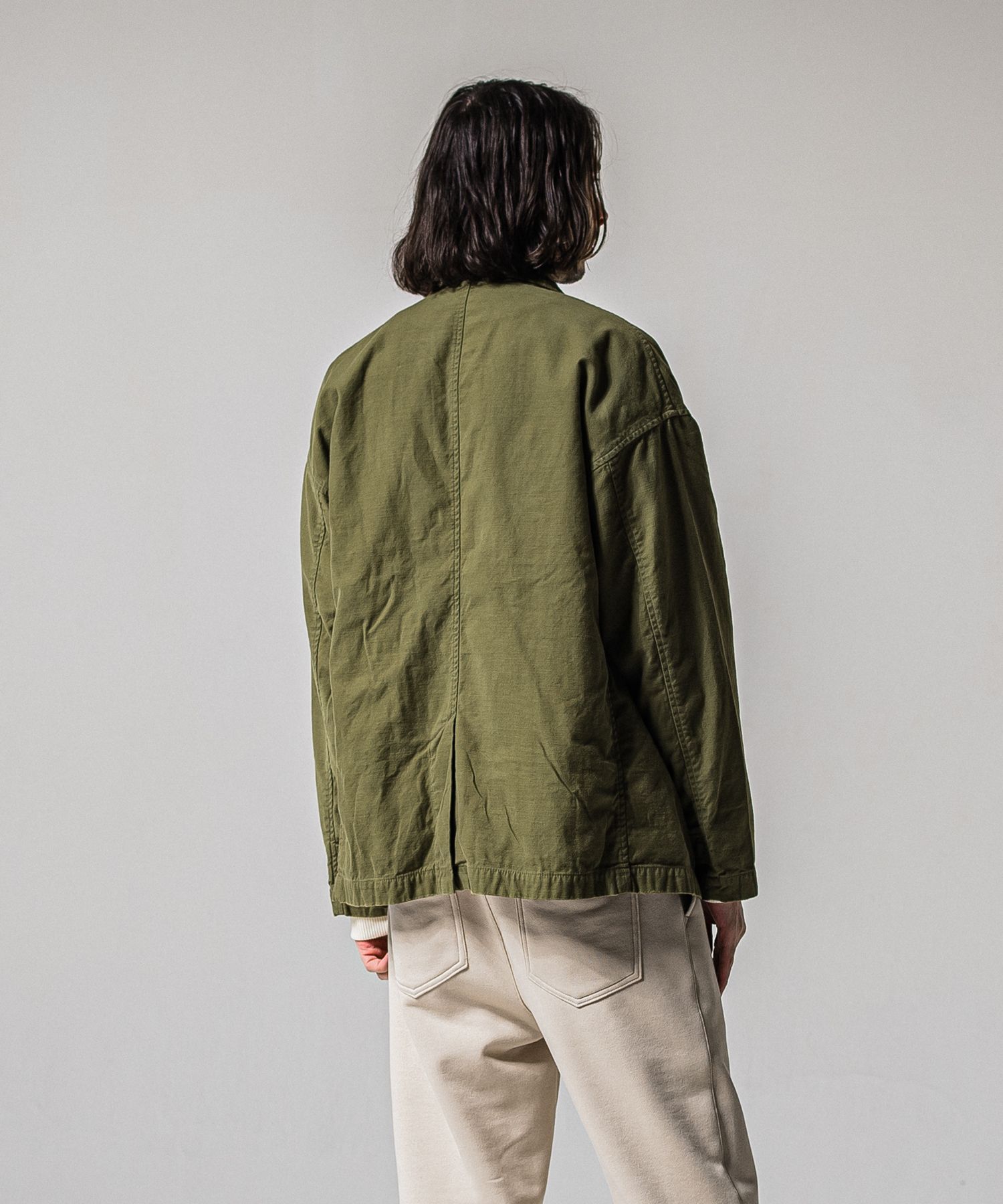 MV OVER PCOAT / RC39-JK-006 / ミリタリーピーコートジャケット / カーキ (2月上旬入荷予定)