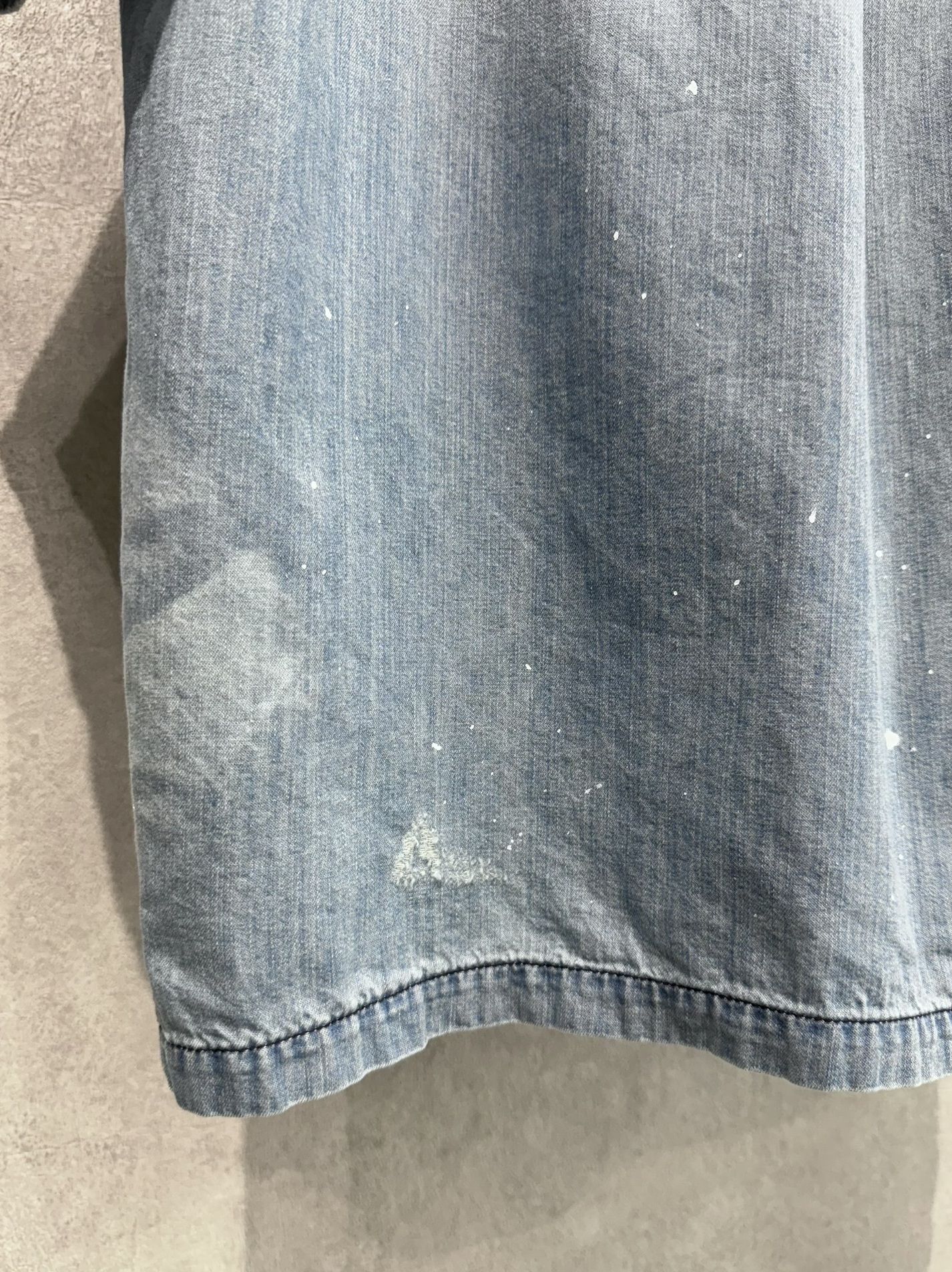 HALF DENIM SHIRTS / RC40-SH-002 / デニム半袖シャツ / ライトインディゴ