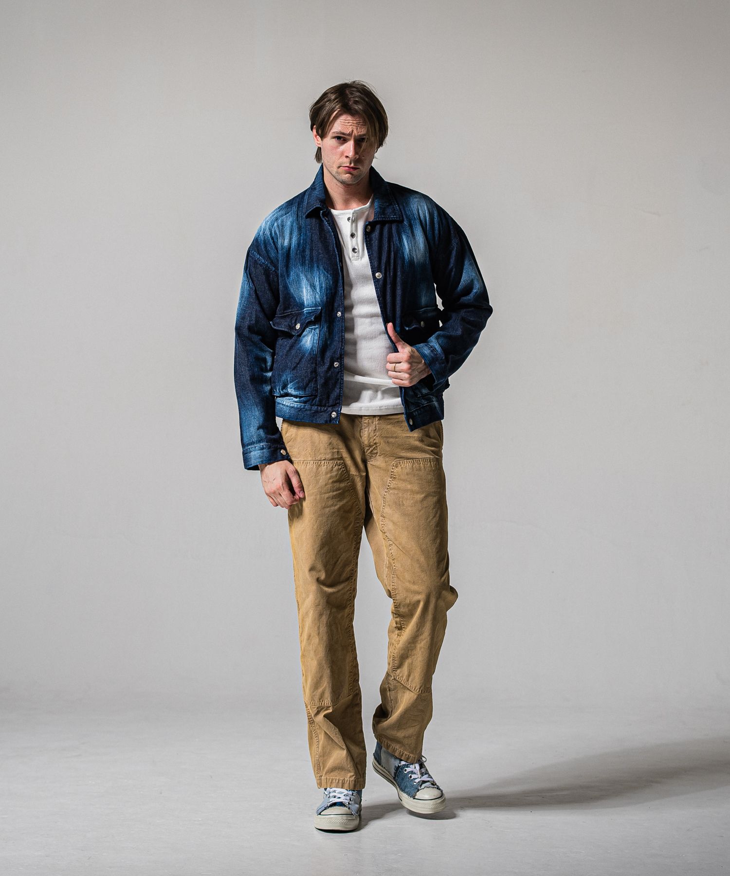 LDENIM AG FLIGHT JACKET / RC39-JK-003 / デニムフライトジャケット / インディゴユーズド (3月中旬入荷予定)