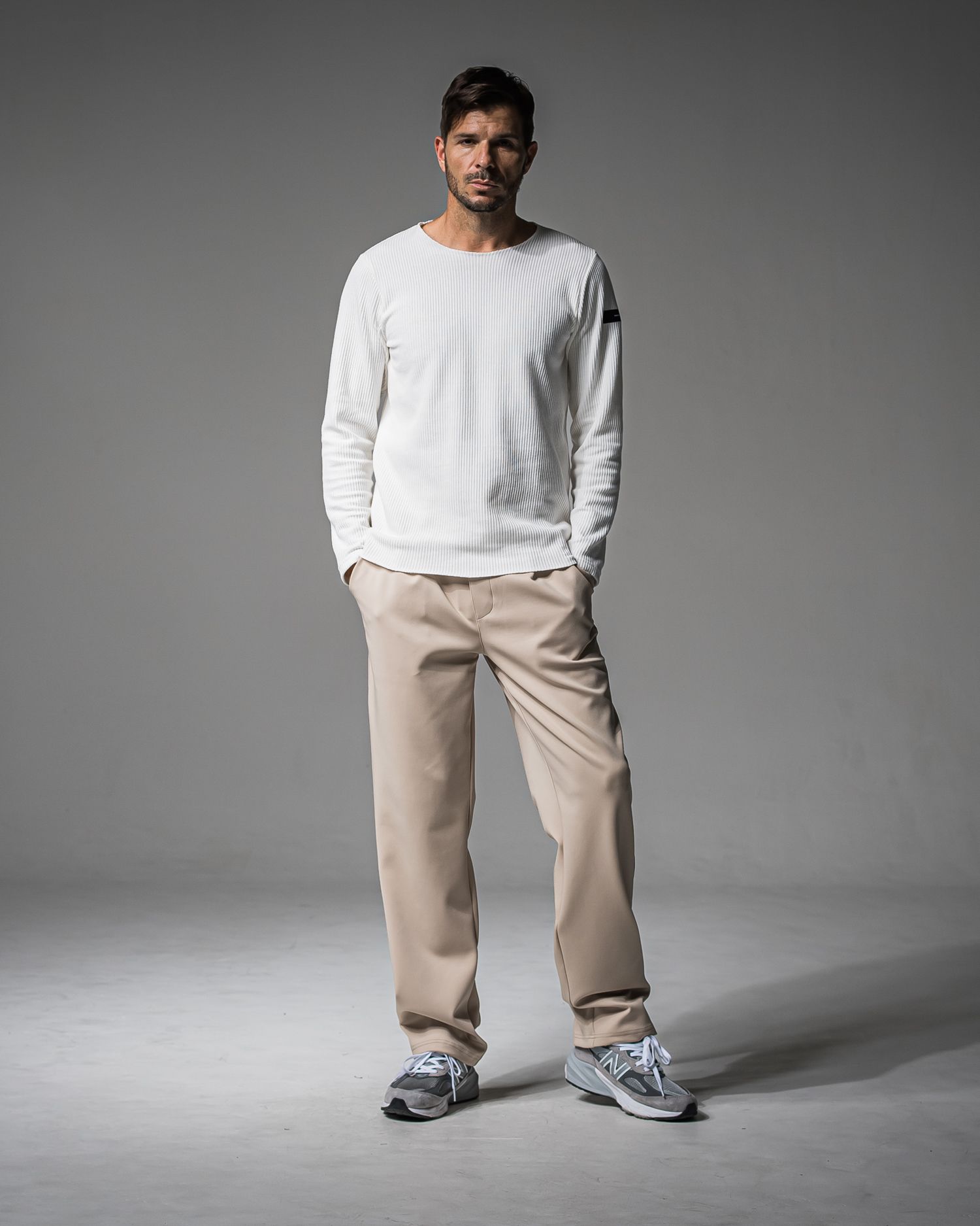 CHRIS EASY WIDE TUCK PANTS / RC37-ST-016WT / ワイドタックパンツ / ベージュ