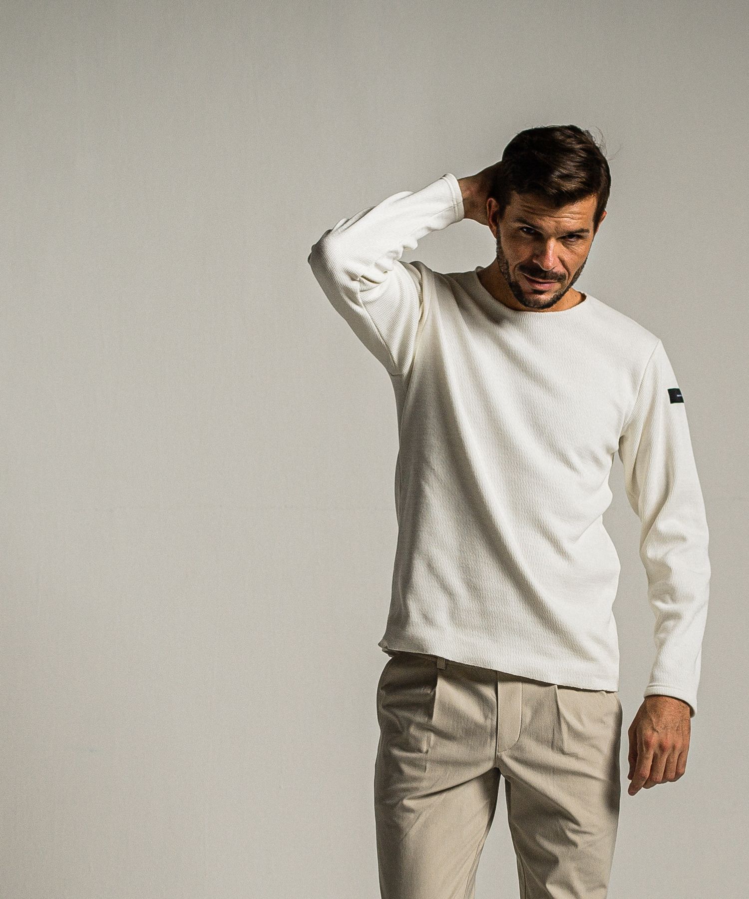 VELOURS FLEECE NEO THERMAL / RC34-C-001 / 裏起毛サーマルロングTシャツ / ホワイト
