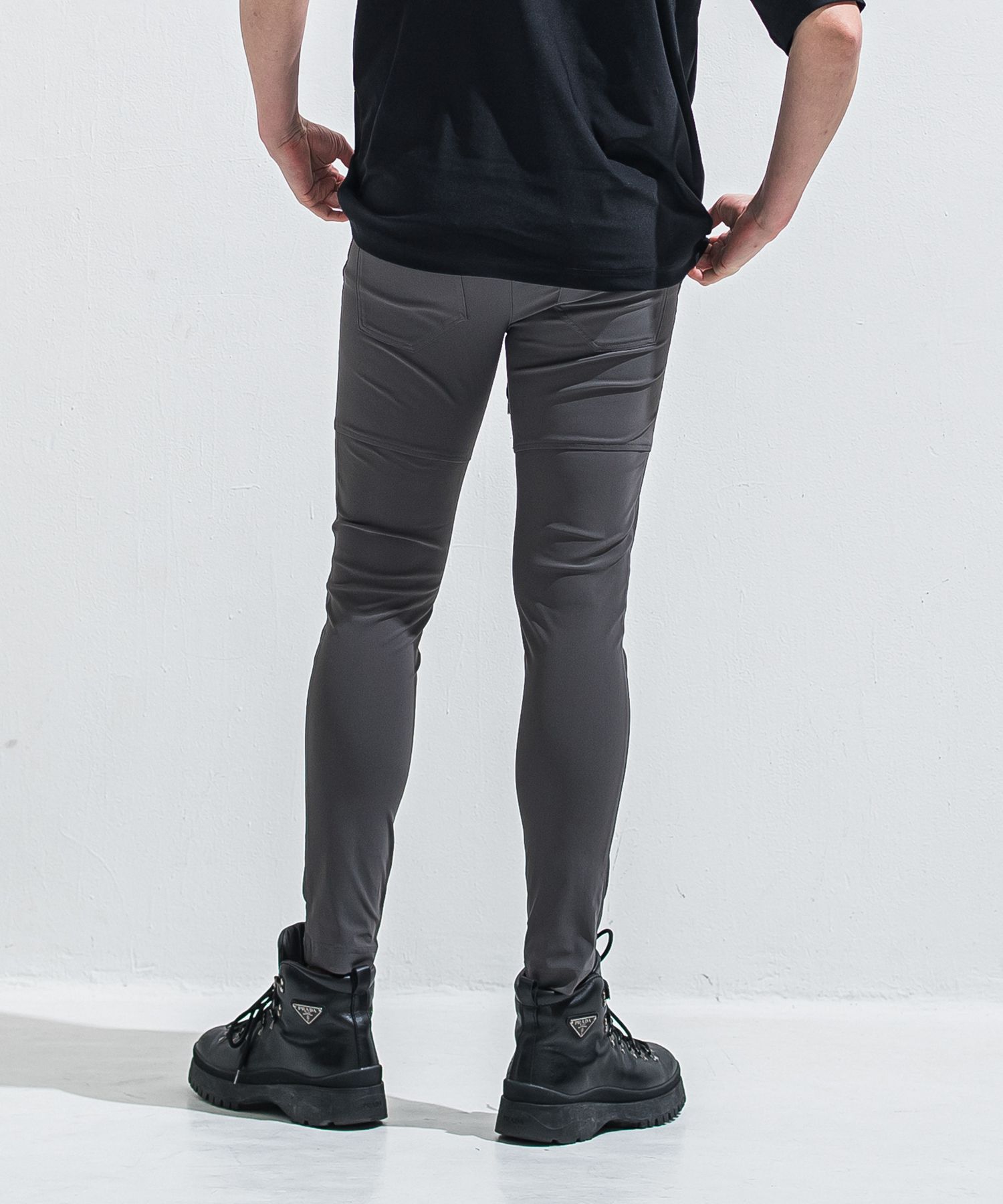 TYLER NYLON PANTS / RC40-ST-026 / レザーラインナイロンパンツ / チャコール (5月中旬入荷予定)