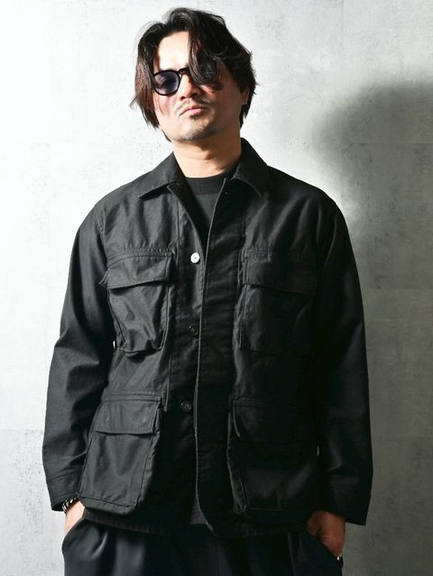 BDU PB JK / DP1-JK-003 / BDUミリタリージャケット / ブラック (2月中旬入荷予定)