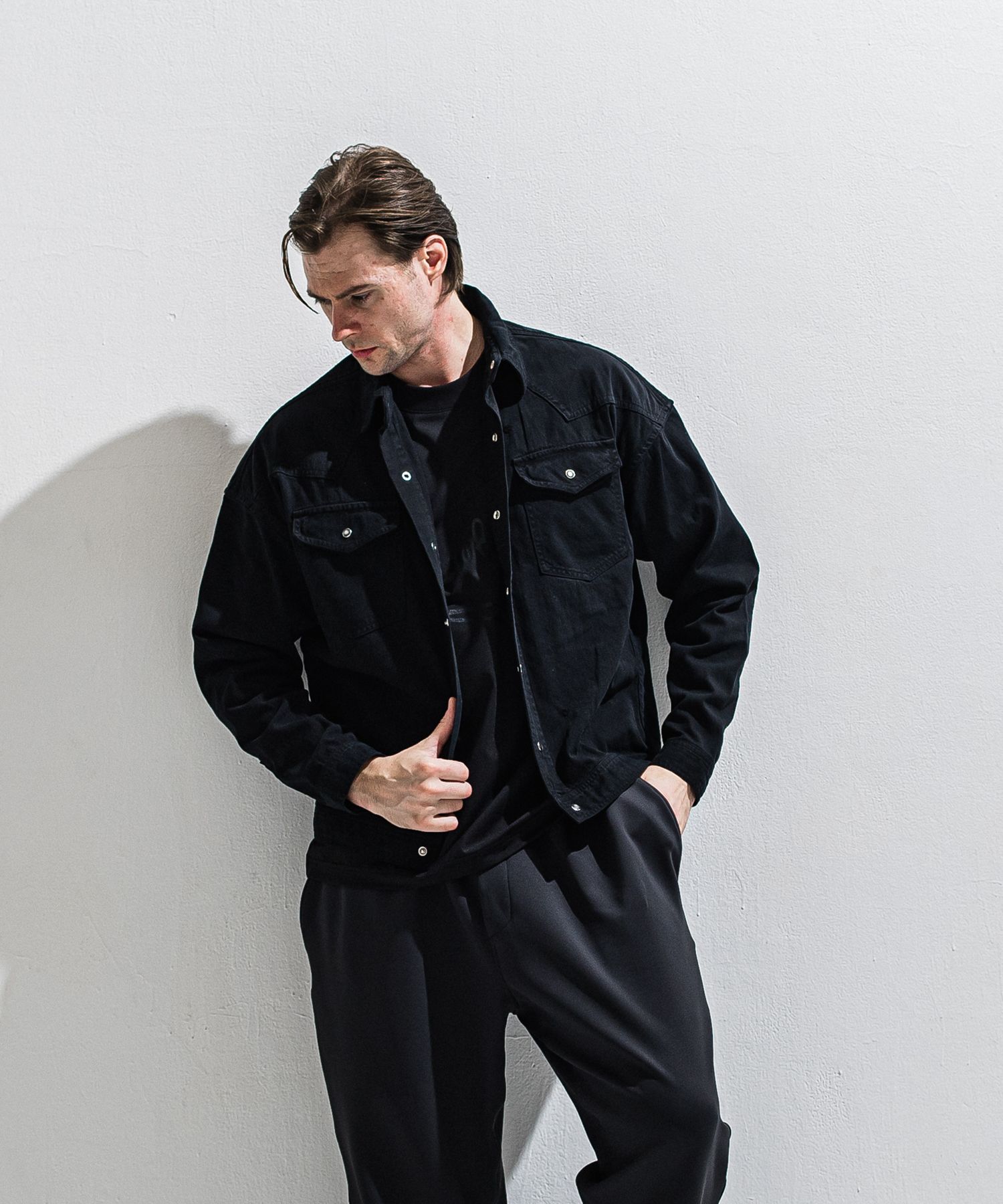 WESTAN JK / DP1-JK-004 / ウエスタンシャツジャケット / ブラック (3月中旬入荷予定)