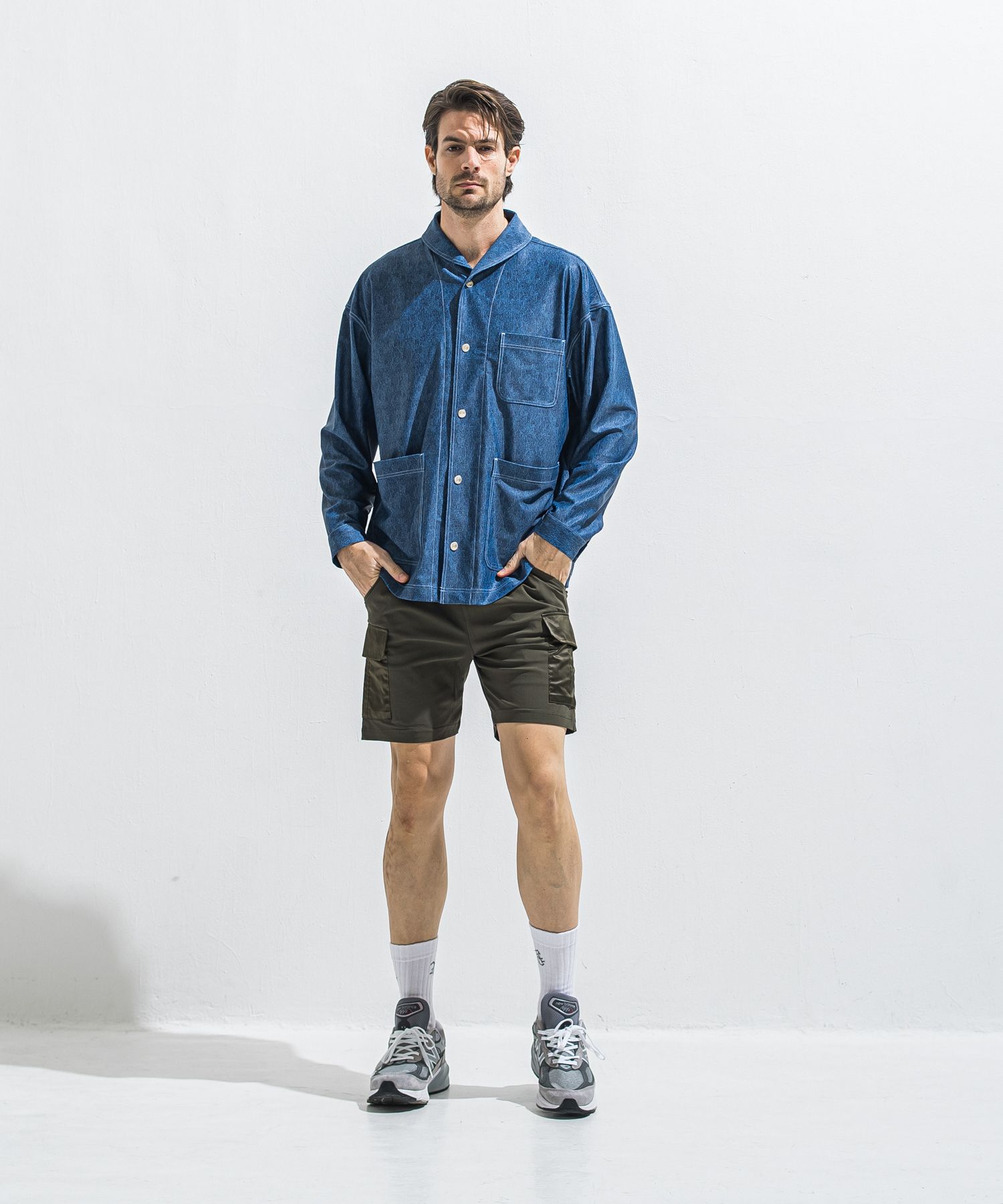 DARRELL CARGO SHORTS / RC40-HP-005 / ナイロンカーゴショーツ / カーキ (6月上旬入荷予定)
