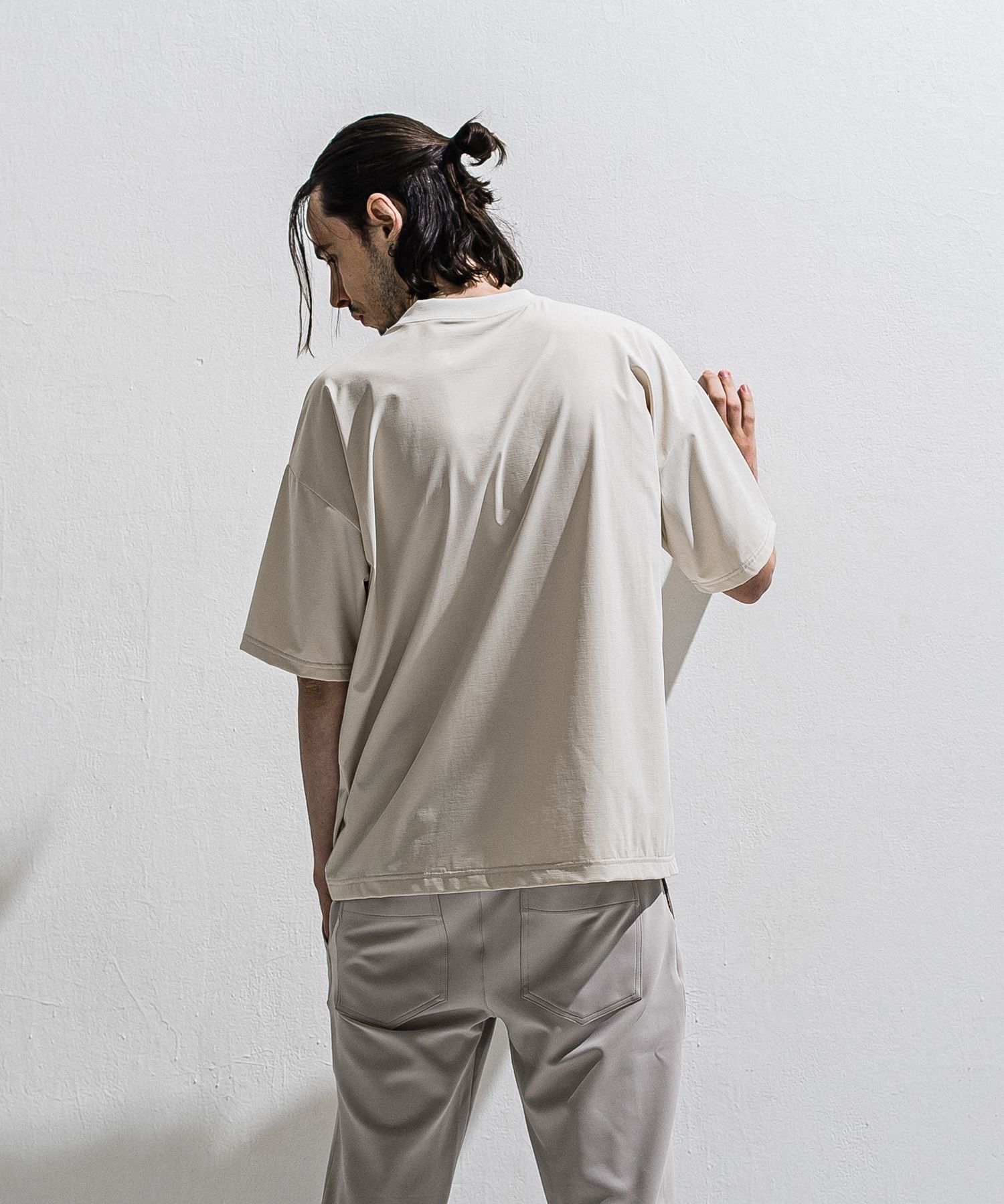 WILL OVER NYLON T / DP1-T-002 / ウィルプリントナイロンビッグTシャツ / グレージュ (4月上旬入荷予定)