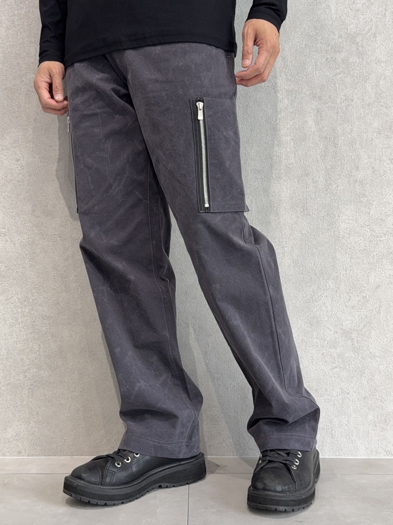 DAVID CARGO PANTS / RC37-ST-040 / ミリタリーワイドカーゴパンツ / ヴィンテージブラック