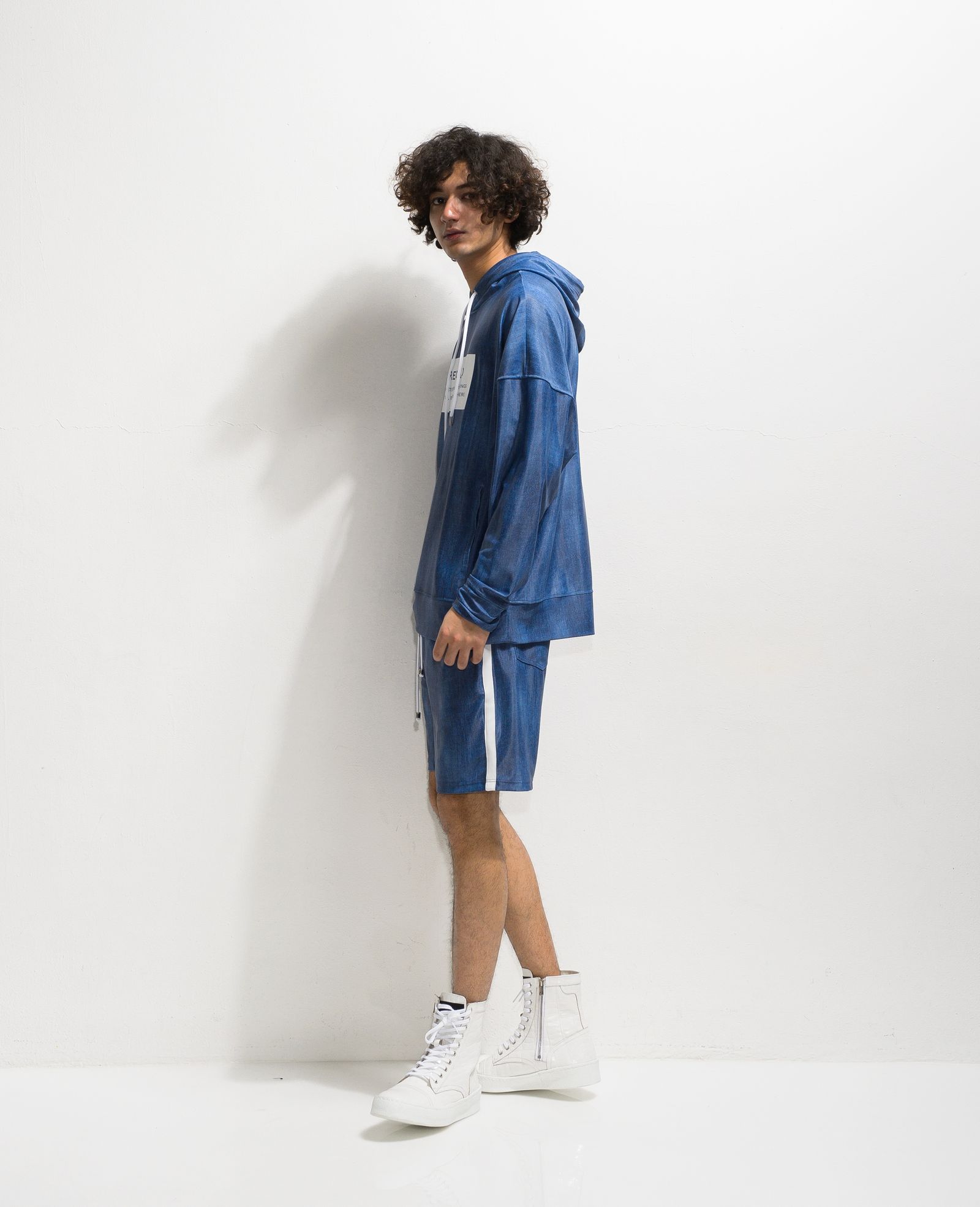 【※期間限定販売※】 DENIM RUSH LOOSE HOODIE / RC20-C-001 / ラッシュガード パーカー