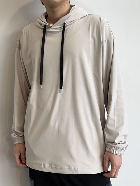 NYLON TECH HOODIE / RC31-C-003 / ナイロンプルオーバーパーカー / グレージュ
