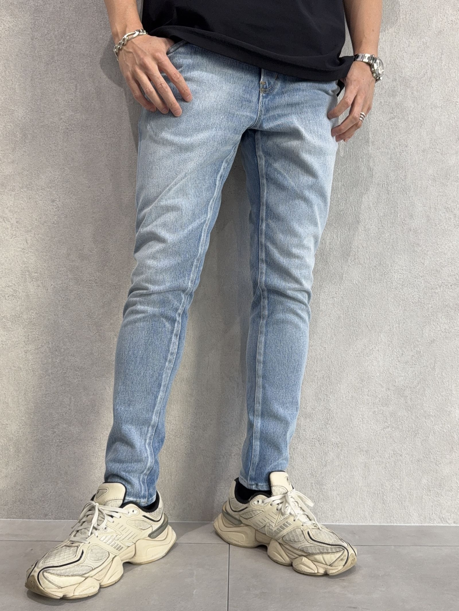 MICK DENIM JERSEY / RC37-ST-020 / デニムジャージテーパードパンツ / ライトインディゴ