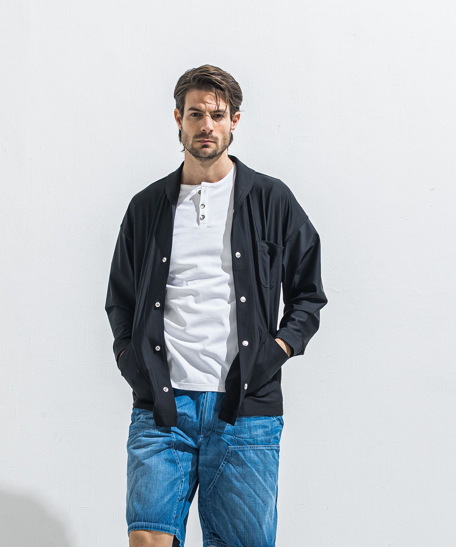 RUSH CAVER ALL / RC40-JK-002 / ラッシュガードカバーオール / ブラック (5月中旬入荷予定)