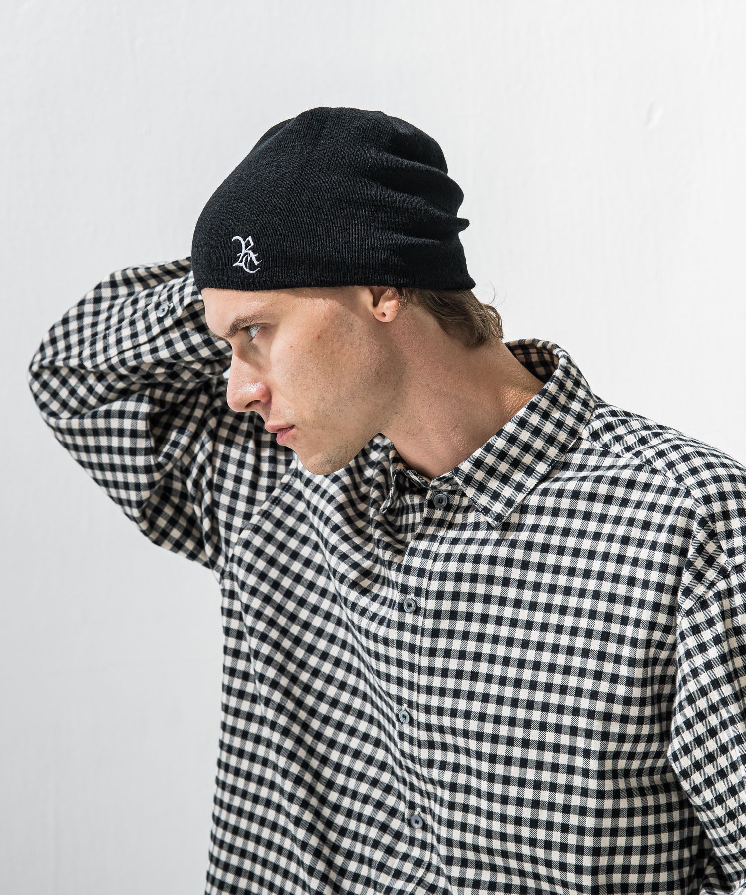 WOOL KNIT CAP / RC42-CAP-003 / ウールニットキャップ / ブラックRC (12月上旬入荷予定)