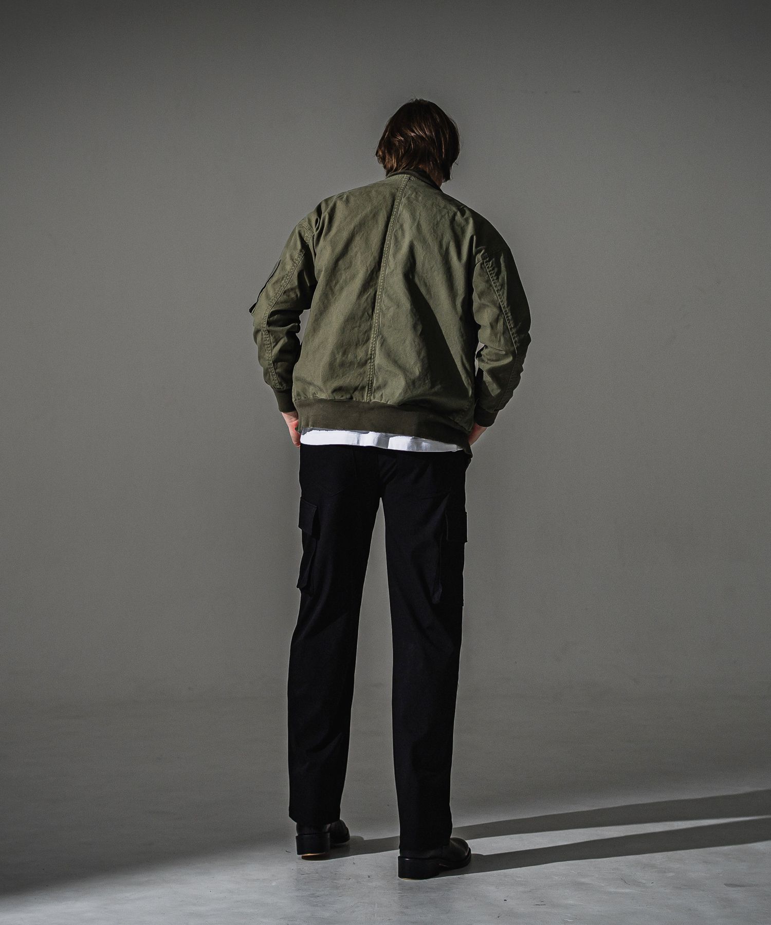 HEAD CARGO / RC41-ST-043 / カーゴセミワイドタックパンツ / ブラック (8月中旬入荷予定)