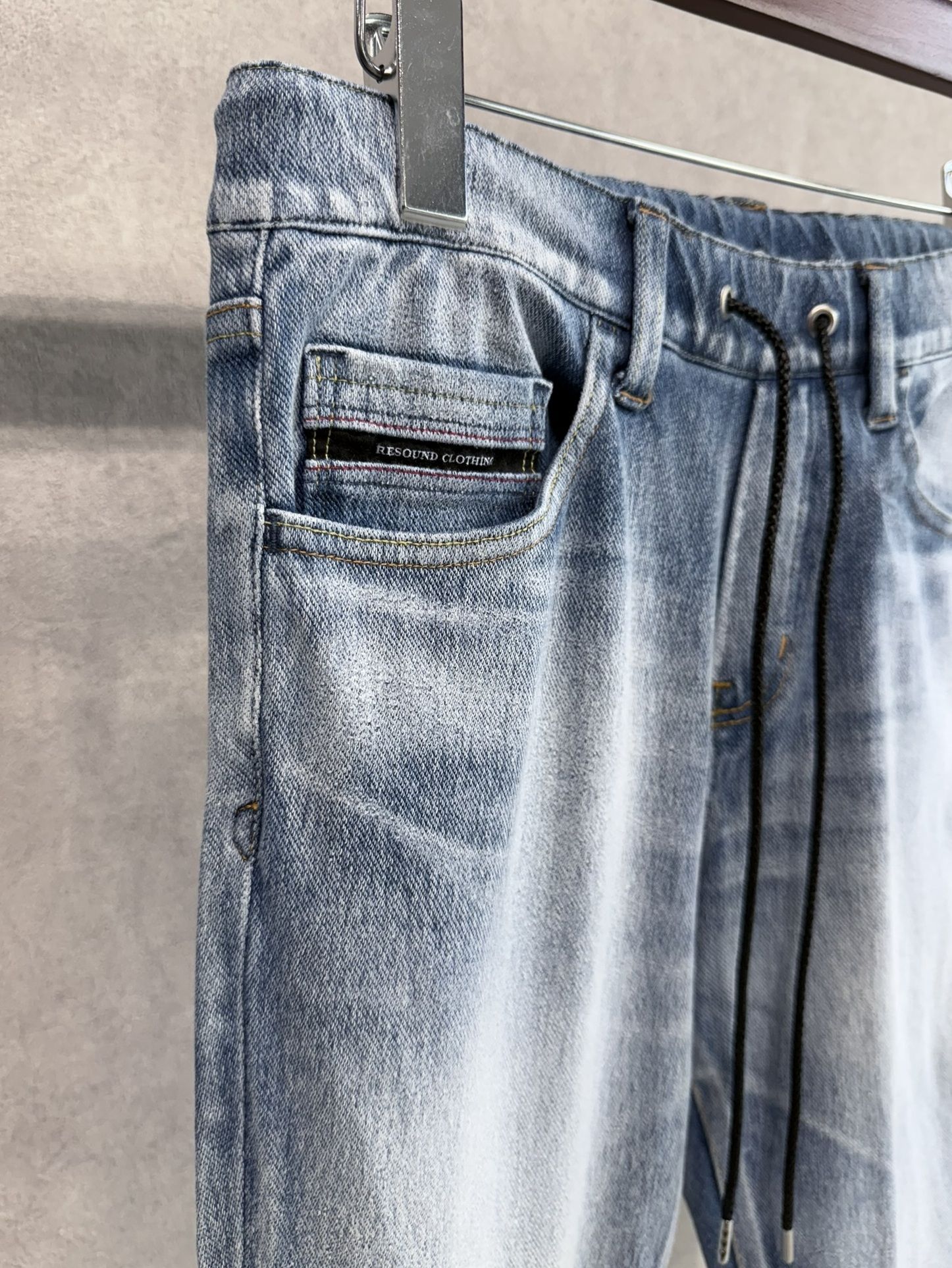 MICK DENIM JERSEY / RC37-ST-020 / デニムジャージテーパードパンツ / ライトインディゴ