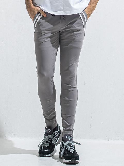 EDGE NYLON PT / BASIC-ST-014 / エッジナイロンラインパンツ / グレー (4月下旬入荷予定)