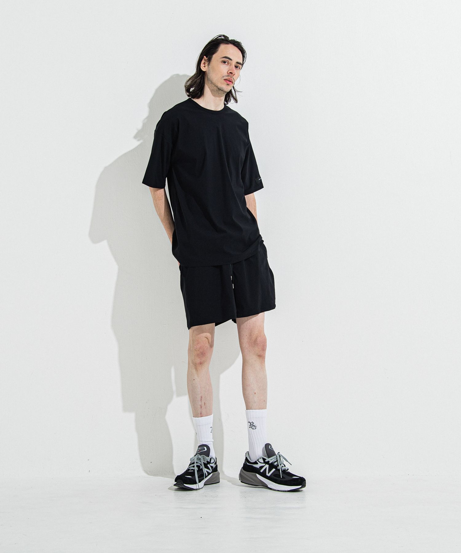 TV NYLON SHORTS / RC36-HP-004 / リラックスナイロンショーツ / ブラック