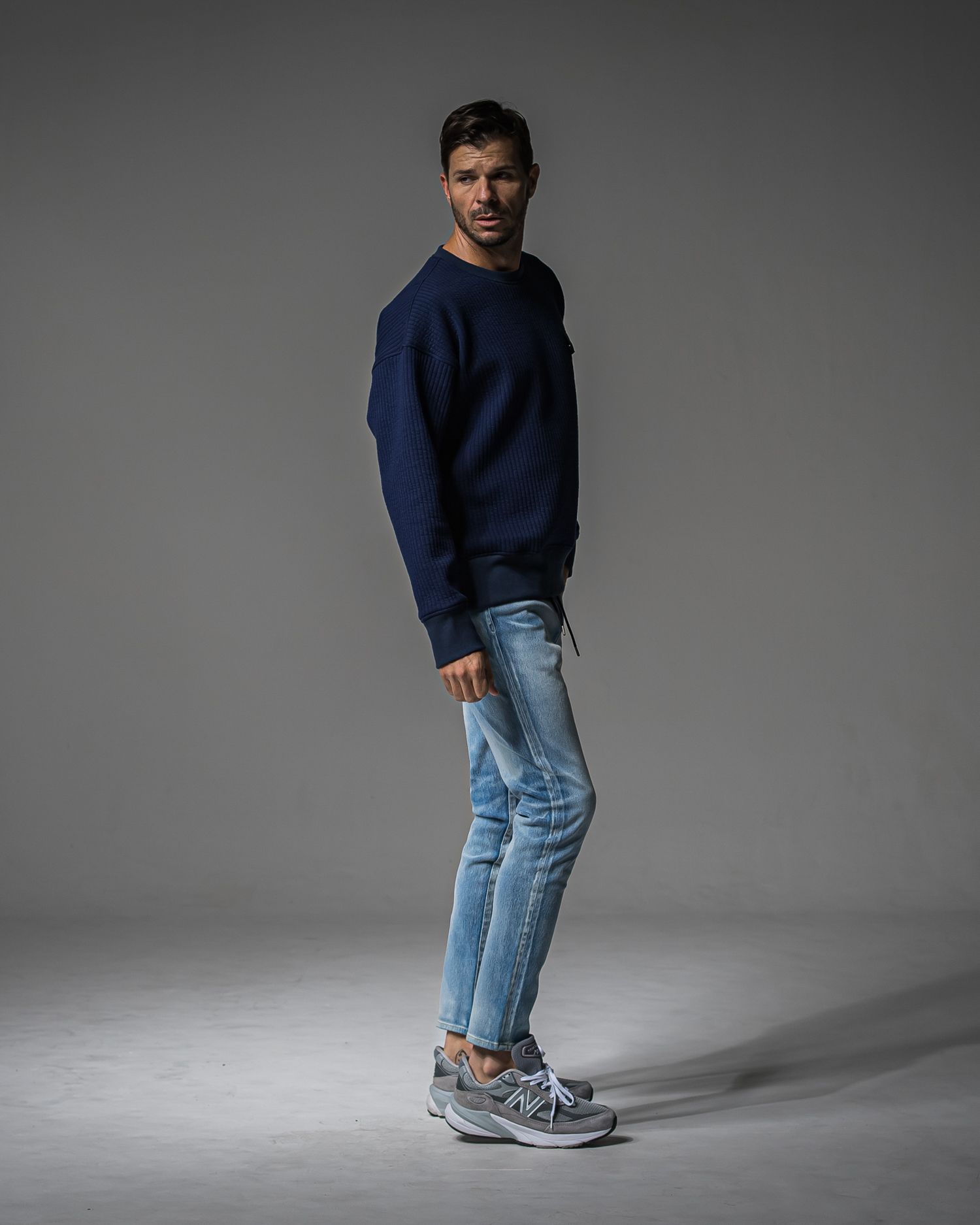 MICK DENIM JERSEY / RC37-ST-020 / デニムジャージテーパードパンツ / ライトインディゴ (9月上旬入荷予定)