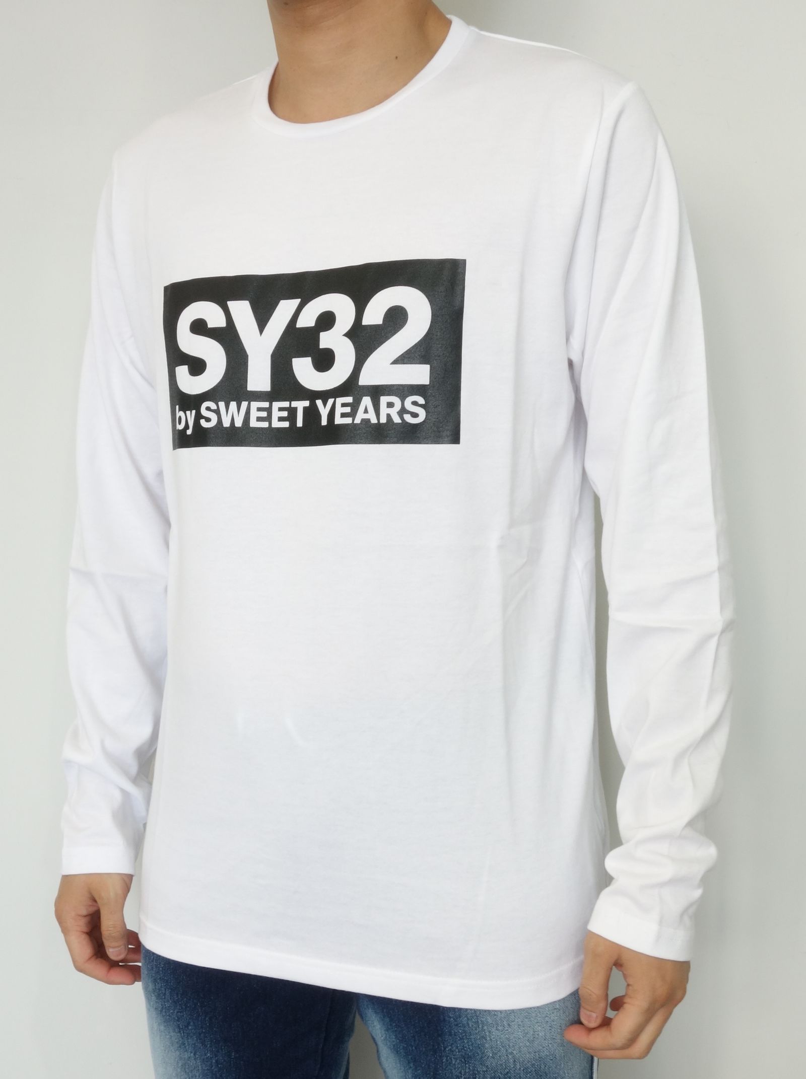 SY32 by SWEET YEARS - BOX LOGO L/S TEE / TNS1725J / ロングスリーブ