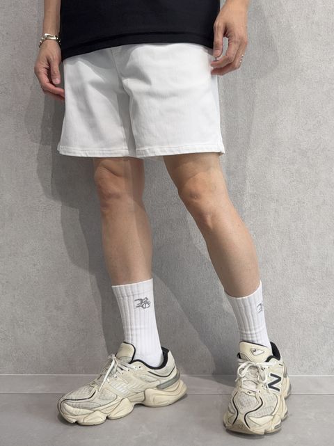 DENIM JERSEY SHORTS / RC36-HP-006 / デニムジャージショーツ / ホワイト