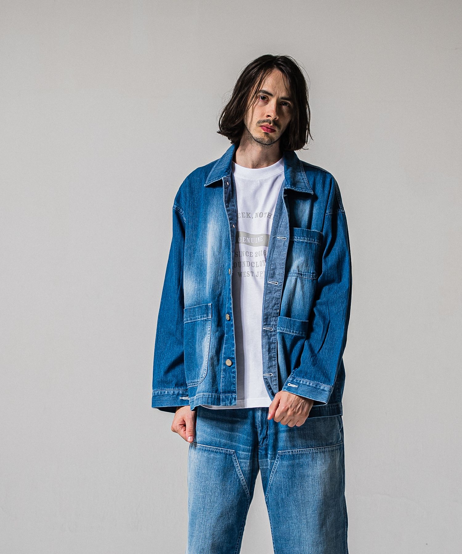 RC CAVER ALL / RC39-JK-004 / デニムカバーオール / ライトインディゴ (2月中旬入荷予定)