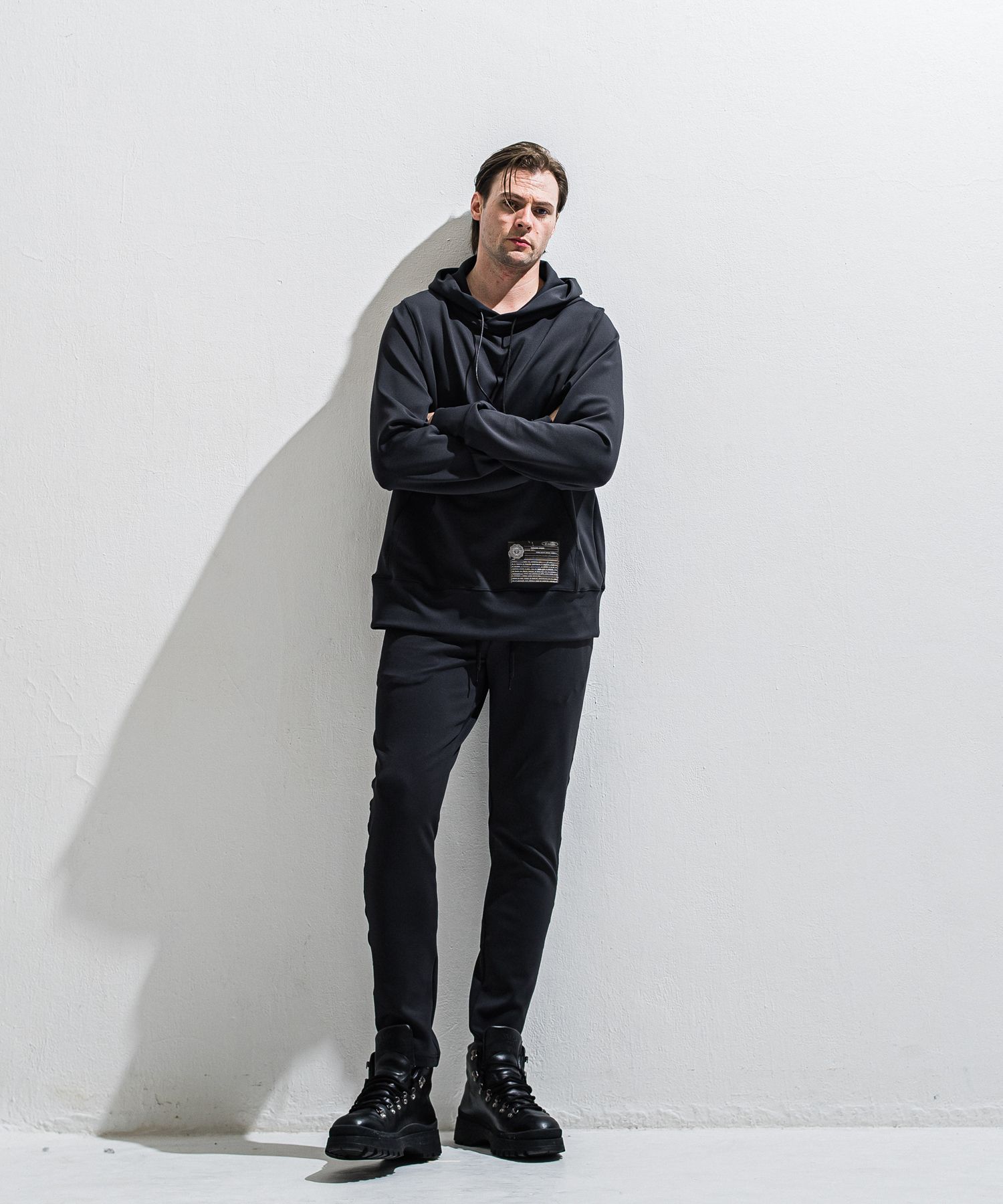 WILL PULLOVER HOODIE / DP1-C-001 / ウィルプリントプルオーバーパーカー / ブラック (2月上旬入荷予定)