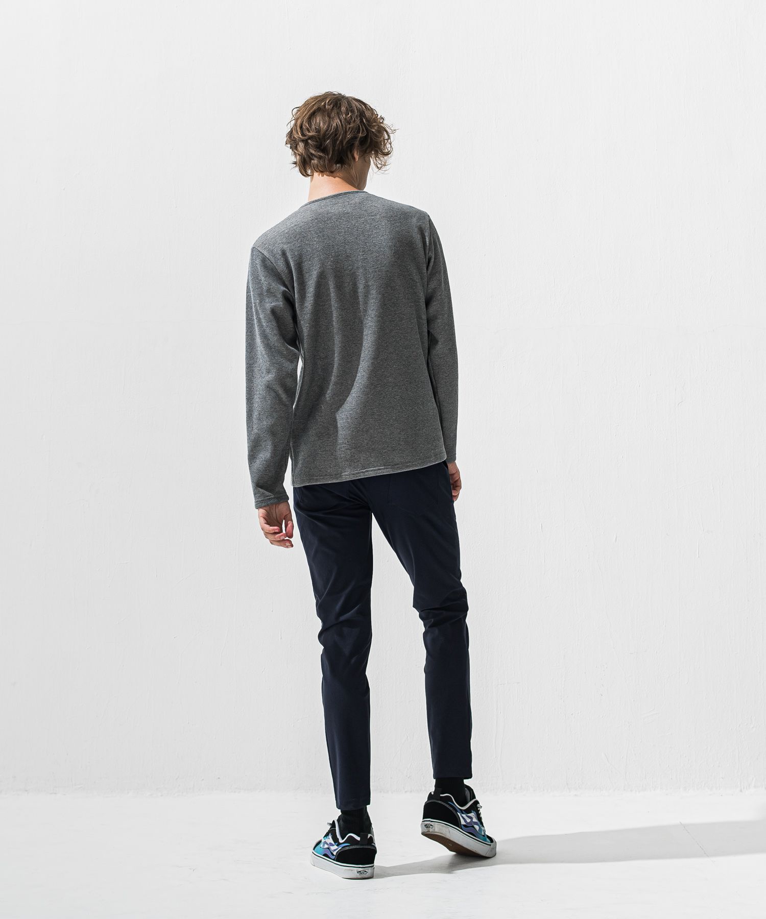 CHRIS EASY HEAT TUCK PANTS / RC42-ST-016HT / 裏起毛ワンタックスラックスイージーパンツ / ネイビー (10月下旬入荷予定)