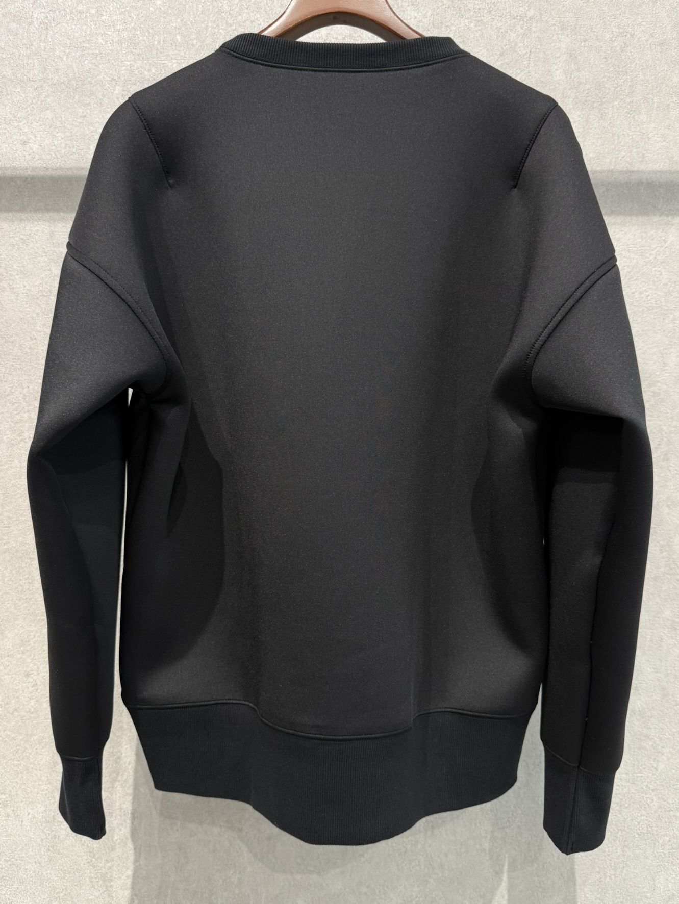 HD DROP TRAINER / RC37-C-004 / ダンボールニット 無地トレーナー / ブラック