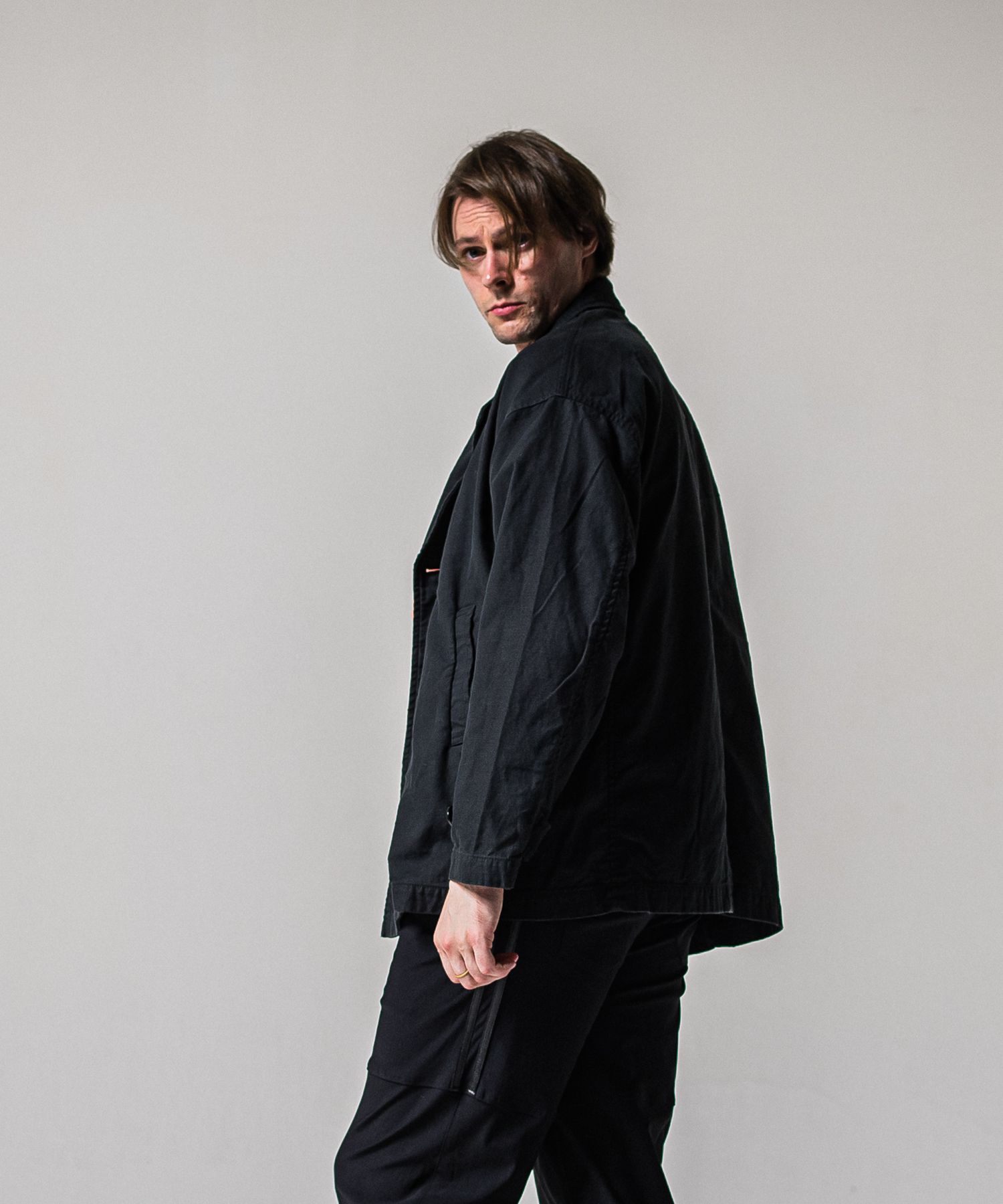 MV OVER PCOAT / RC39-JK-006 / ミリタリーピーコートジャケット / ブラック (2月上旬入荷予定)