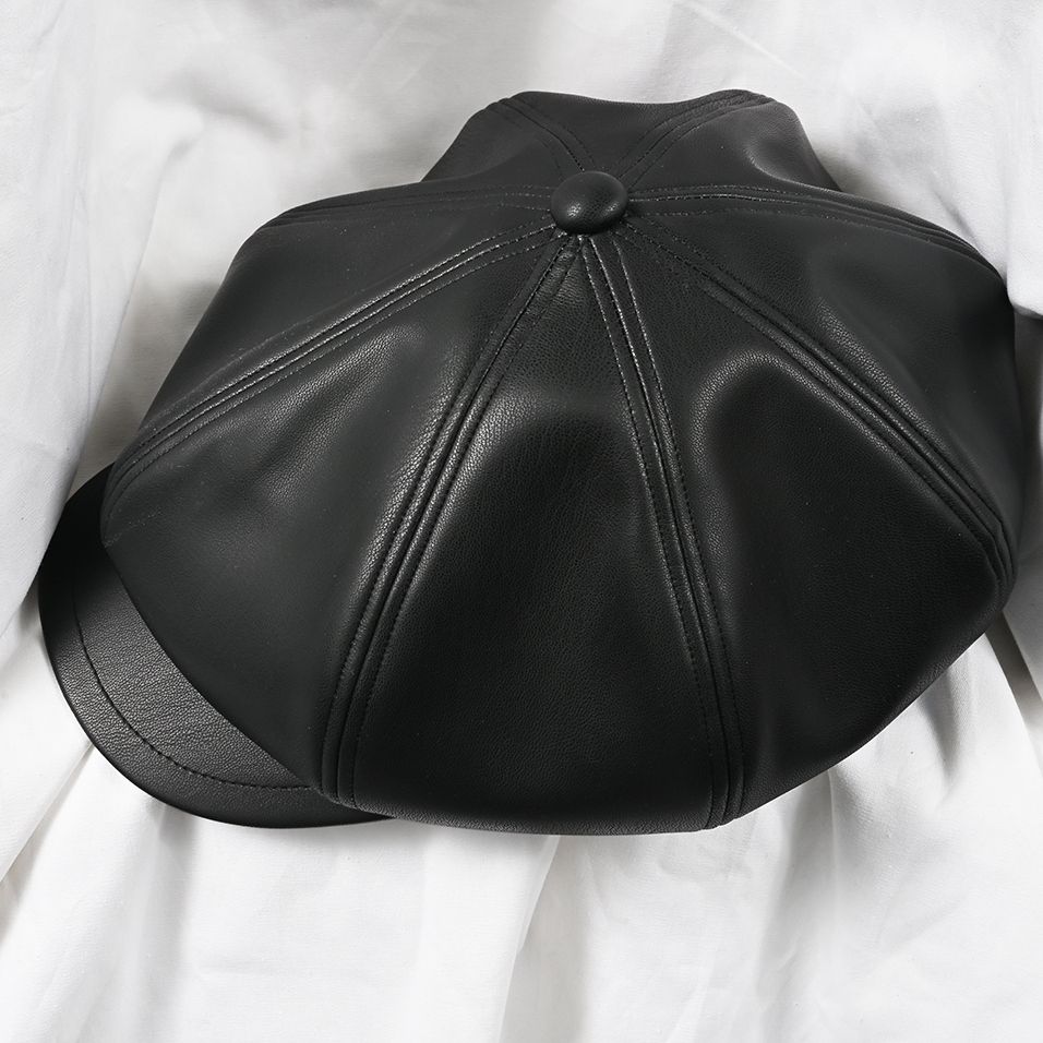 RAY CASQUETTE / RC41-CAP-004 / キャスケット / ブラックレザー (8月下旬入荷予定)