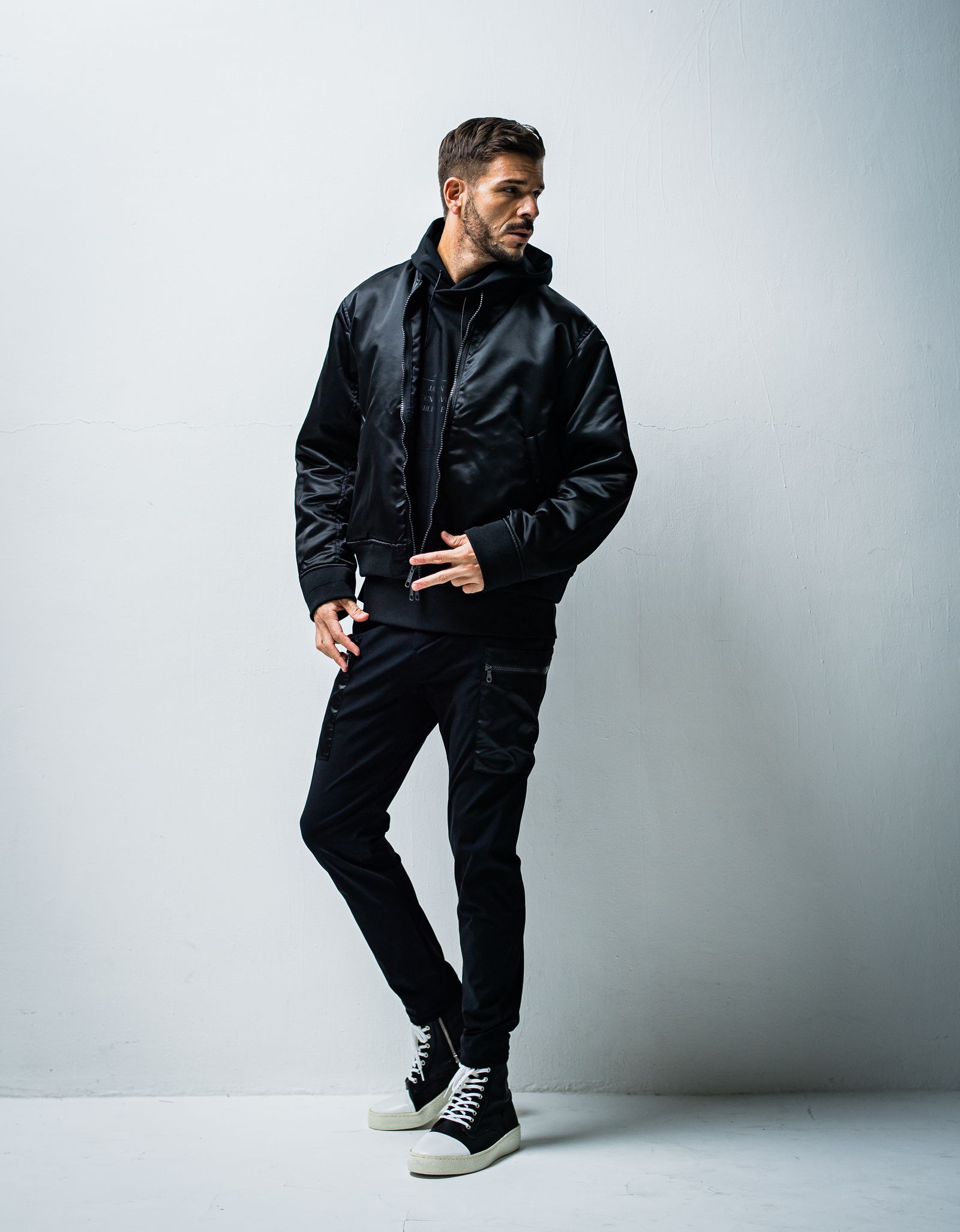 REVERSE FLIGHT JACKET / OR1-JK-001 / リバーシブルMA-1 / ブラック (11月上旬入荷予定)