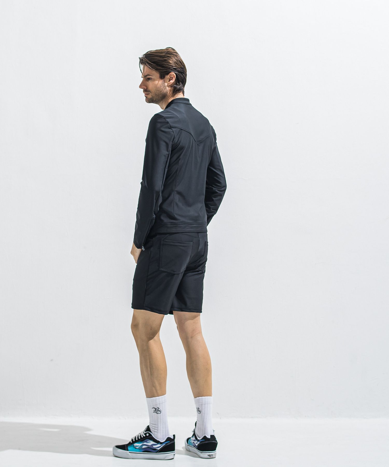 RUSH SB RIDERS / RC40-JK-001 / ラッシュガードシングルライダース / ブラック (5月下旬入荷予定)