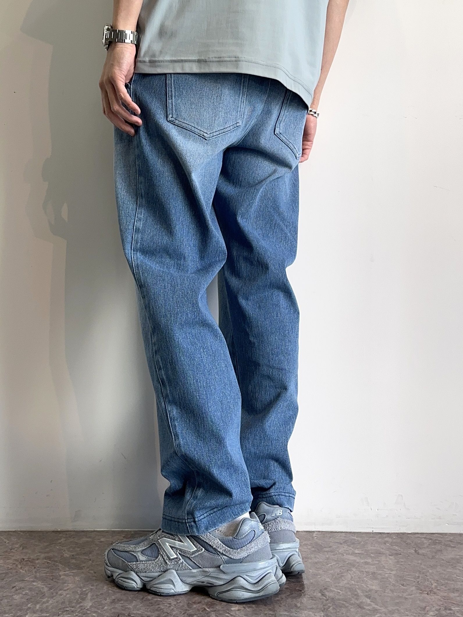 EX DENIM JERSEY WIDE PT / RC32-ST-016WTD / デニムジャージーワイドパンツ / ライトインディゴ