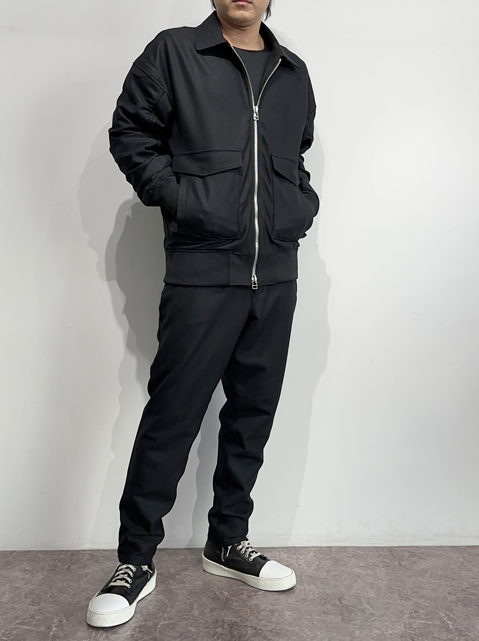 AG WOOL FLIGHT JK / RC34-JK-006 / ウールミリタリージャケット / ブラック