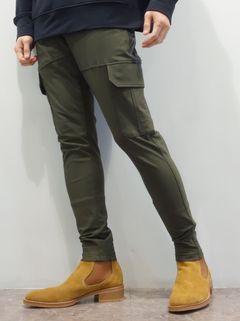 DARRELL HEAT CARGO PT / RC38-ST-010H / 裏起毛カーゴラインパンツ / カーキ (11月上旬入荷予定)
