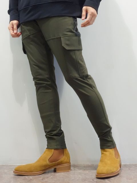 DARRELL HEAT CARGO PT / RC38-ST-010H / 裏起毛カーゴラインパンツ / カーキ (11月上旬入荷予定)