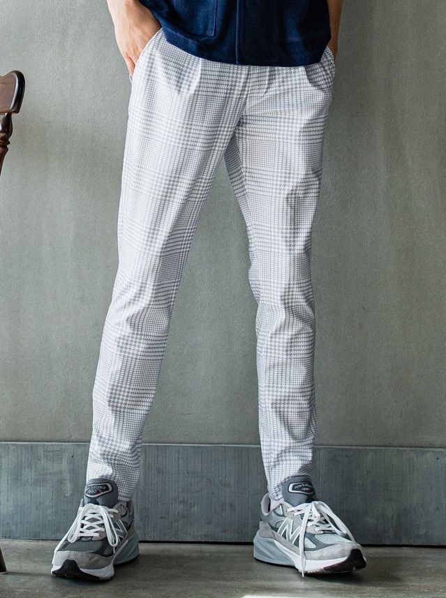 CHRIS EASY TUCK PANTS / RC32-ST-016T / イージータックパンツ / グレンチェックグレー