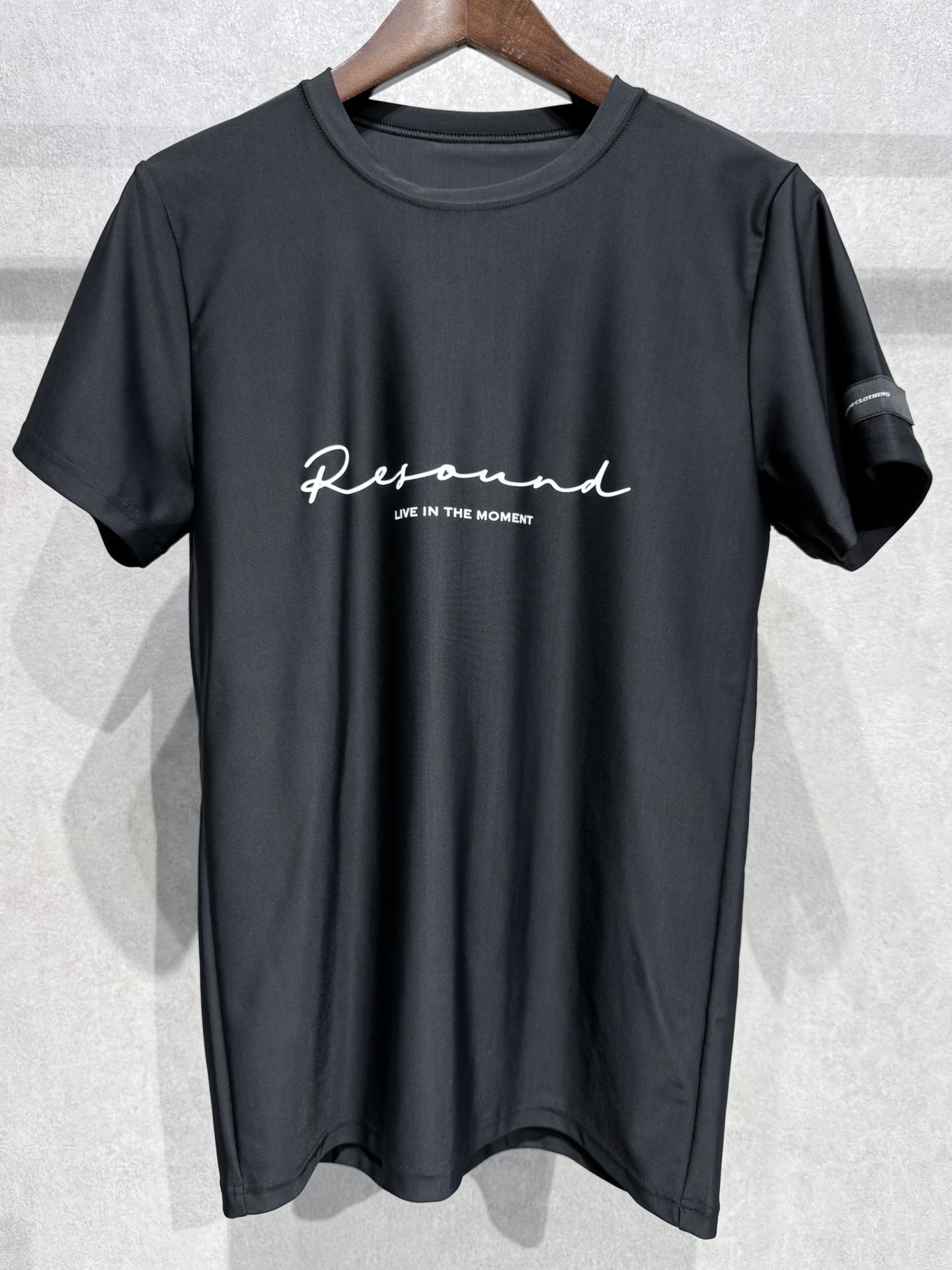 HANDWRITING RUSH BASIC T / RC36-T-013 / ハンドライティングロゴラッシュガードTシャツ / ブラック
