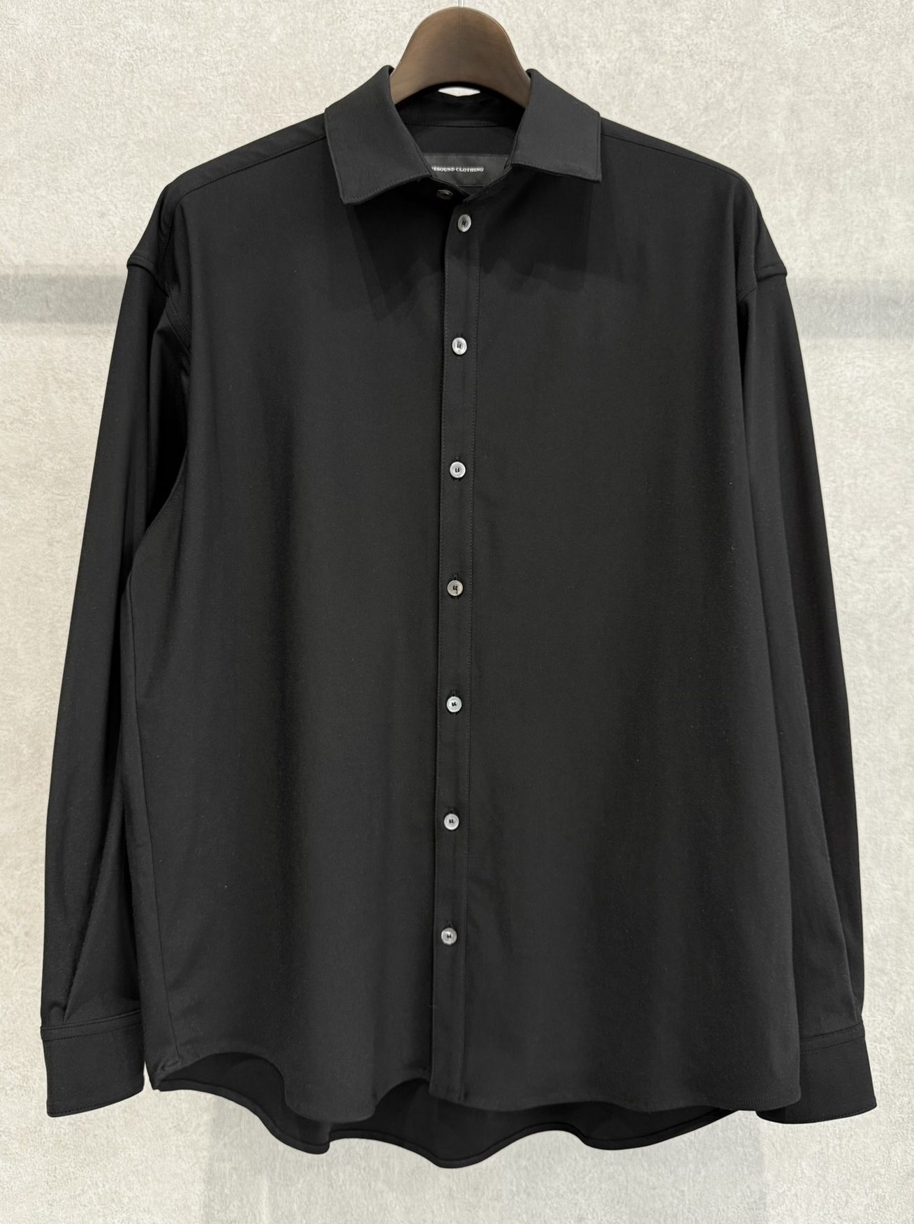 NYLON JACK SHIRTS / RC39-SH-001 / オーバーサイズナイロンシャツ / ブラック