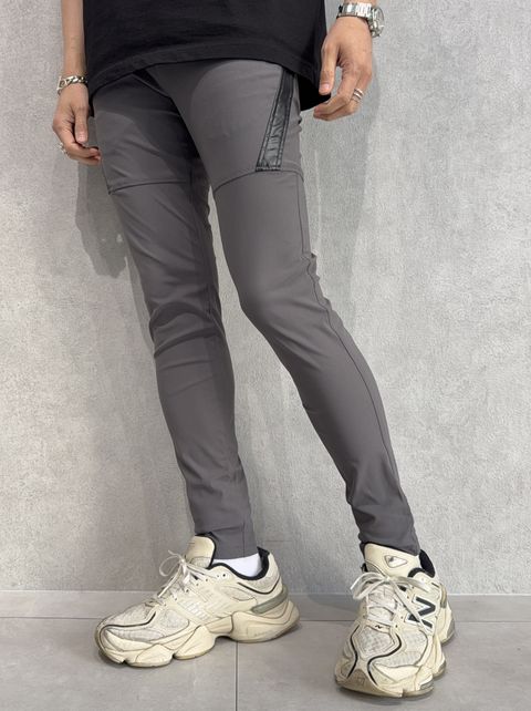 TYLER NYLON PANTS / RC40-ST-026 / レザーラインナイロンパンツ / チャコール