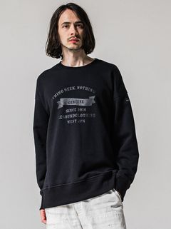 HF URAKE COLLEGE DROP TRAINER / RC39-C-002 / 高機能スウェットトレーナー / ブラック (1月中旬入荷予定)