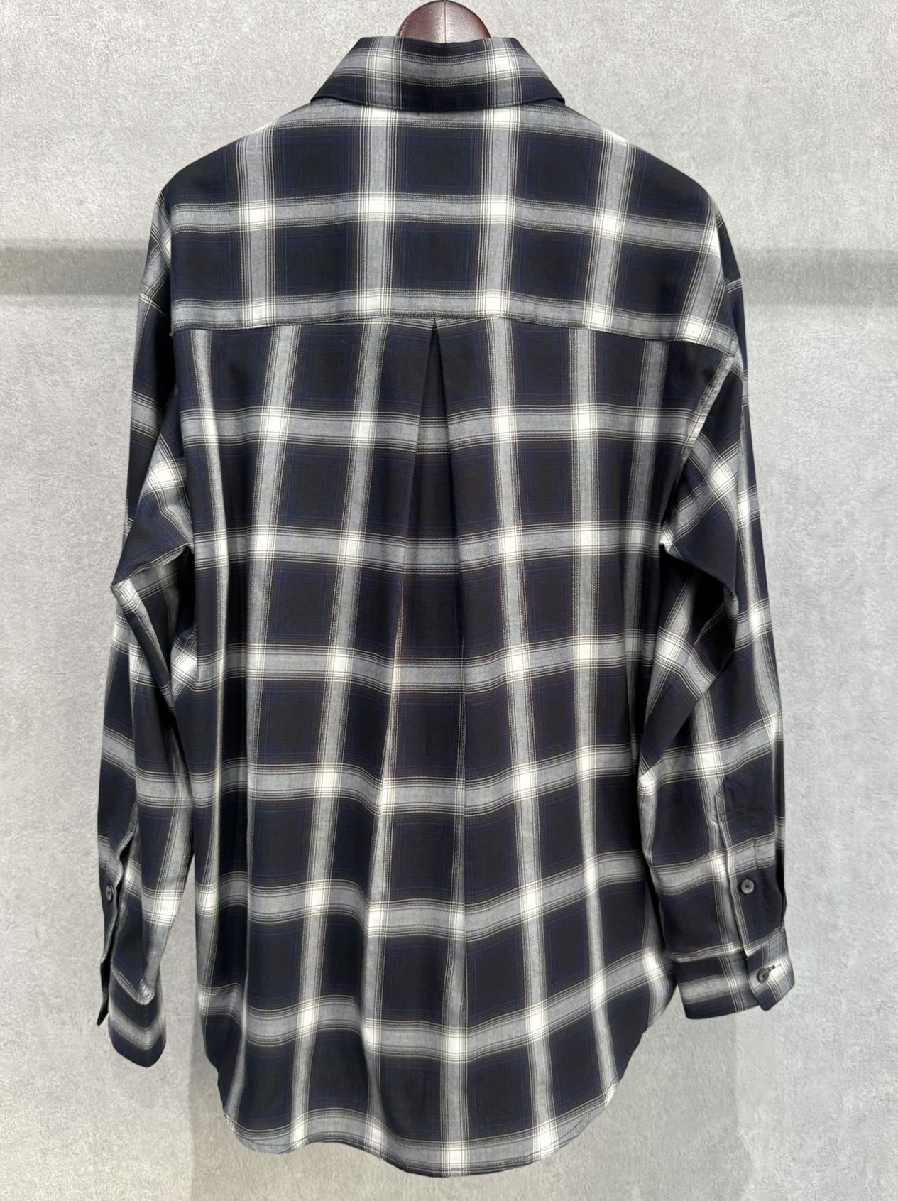 PULL JACK SHIRT / RC39-SH-003 / プルオーバーチェックシャツ / ネイビー