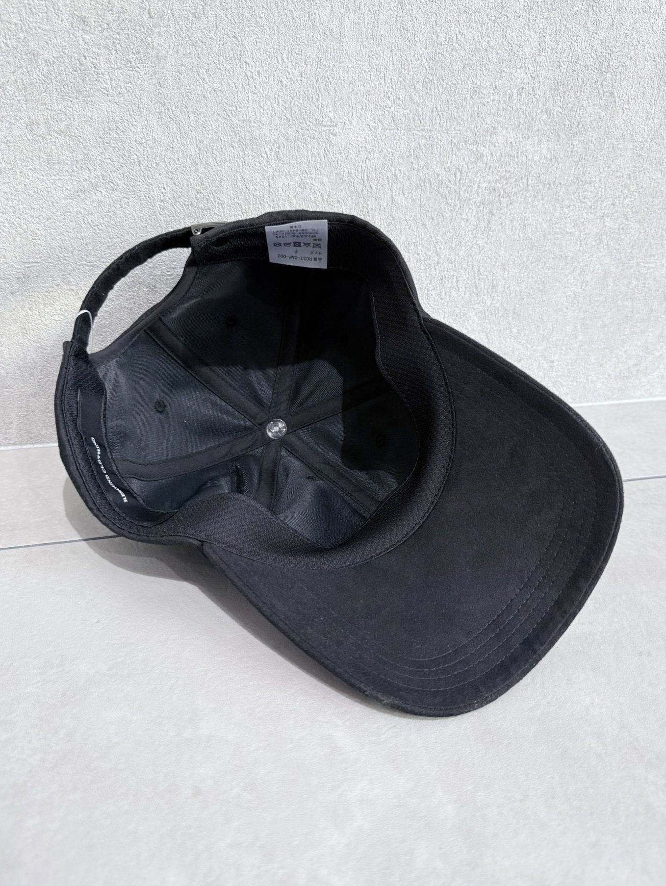 SUEDE LOW CAP / RC37-CAP-002 / スエードエコレザーローキャップ / ブラック