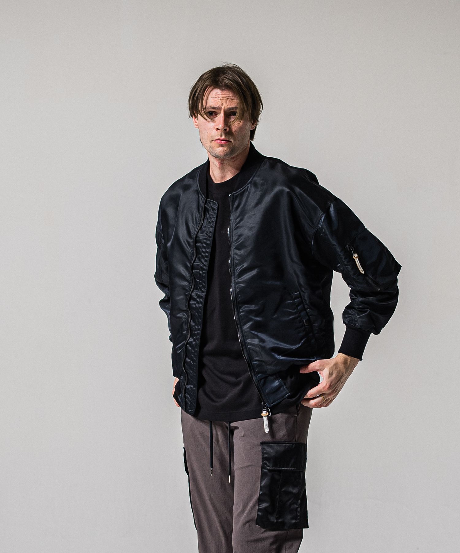 LIGHT DAVID JACKET / RC39-JK-002 / ナイロンライトMA-1 / ナイロンブラック (2月下旬入荷予定)