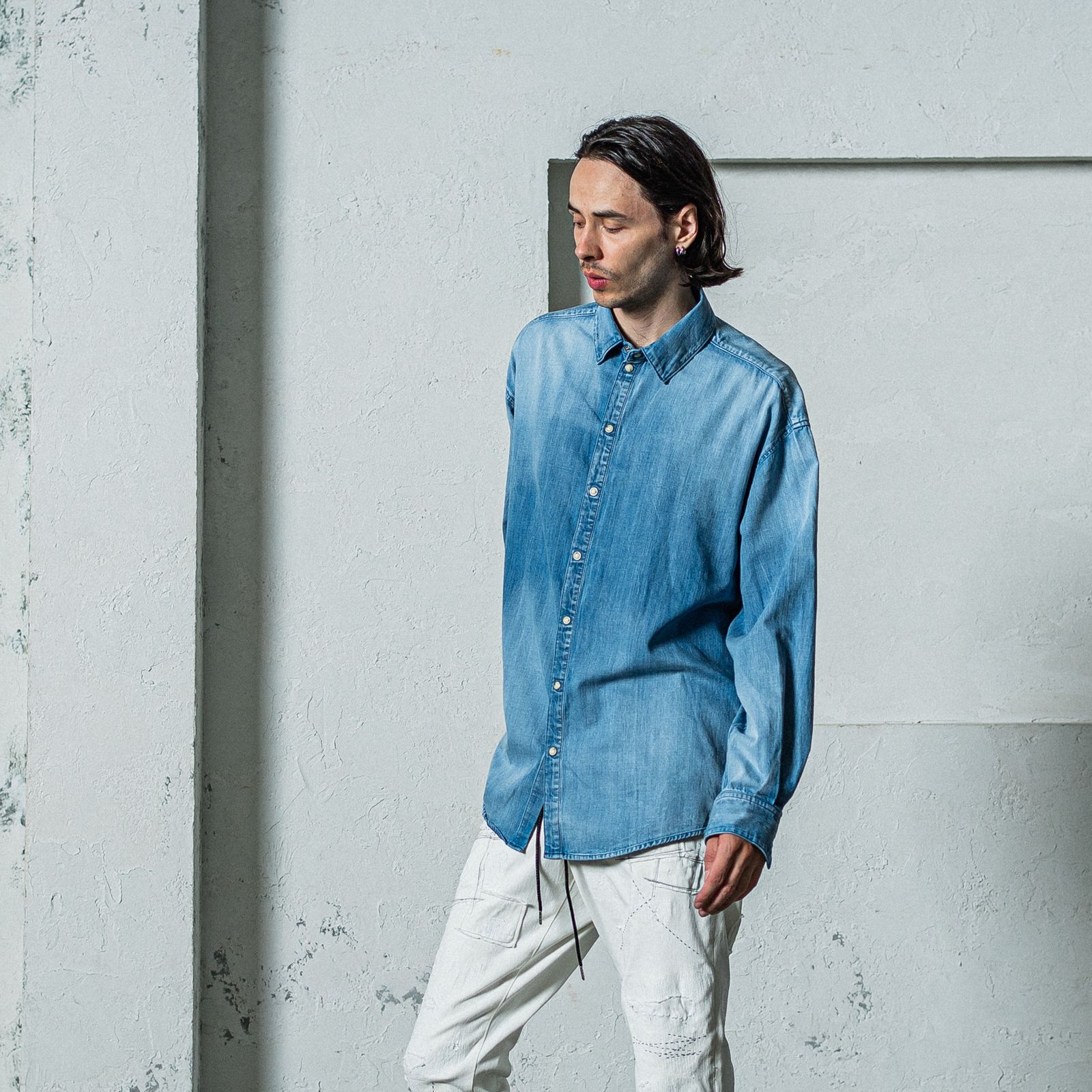 DENIM JACK SHIRTS / RC35-SH-001D / オーバーデニムシャツ / インディゴユーズド
