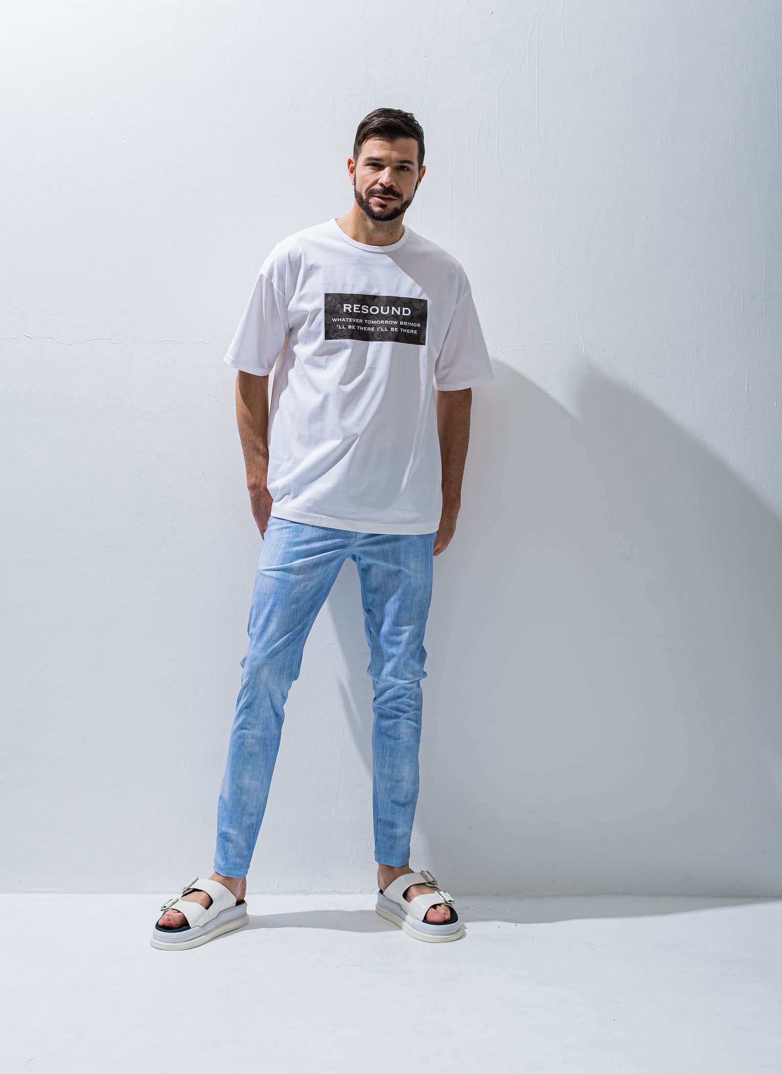 BANDANA BOX ROGO OVER TEE / RC28-T-003 / ボックスロゴビッグTシャツ / ホワイト