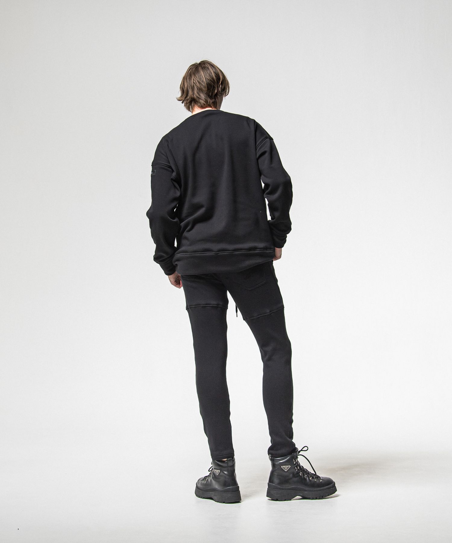 VELOURS FLEECE TYLER PANTS / RC38-ST-026H / 裏起毛スウェットラインパンツ / ブラック (11月中旬入荷予定)