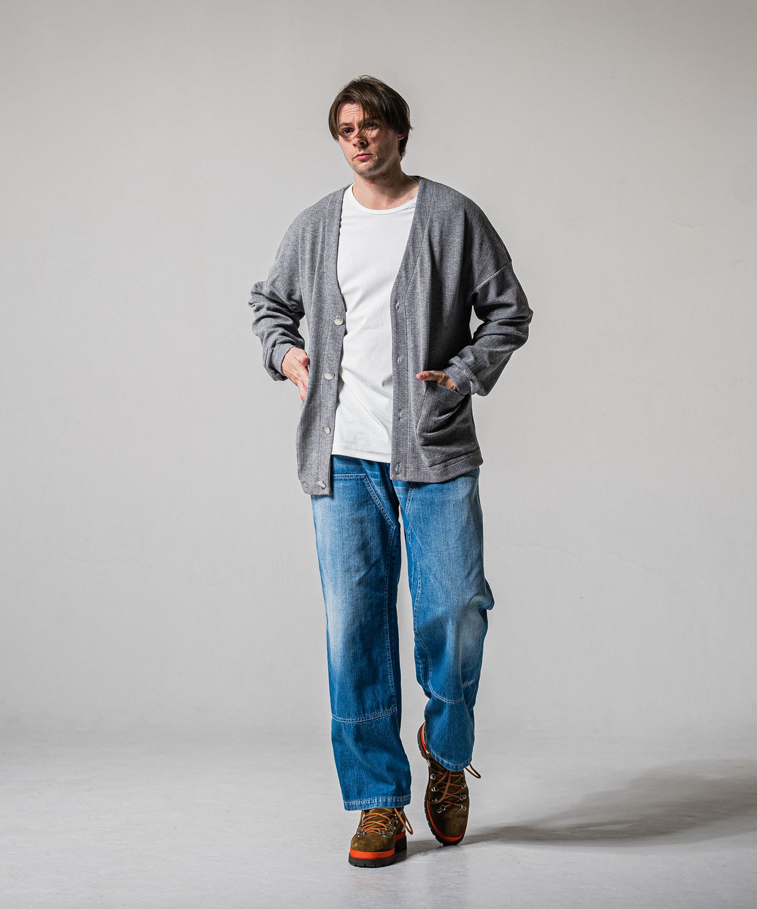 BLISTER KNIT C/D / RC39-C-005 / ブリスターニットカーディガン / グレー (1月下旬入荷予定)